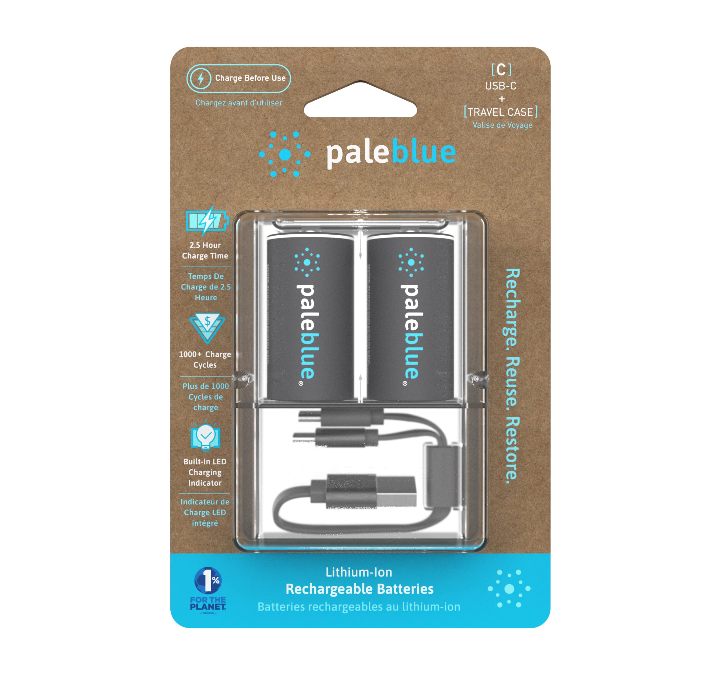 BATTERIES LITHIUM C 2PK