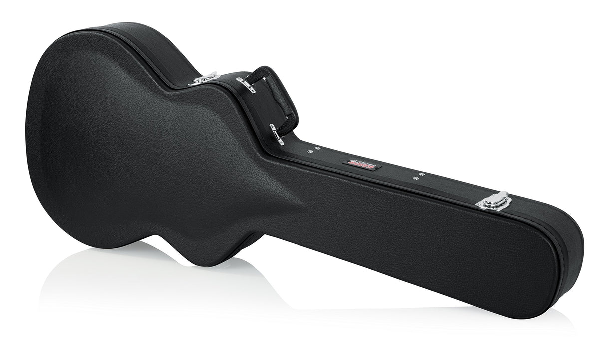Gator Cases Hard Shell Wood Case For Semi Hollow Guitars; Fits Gibson 335 (Gwe 335),Black