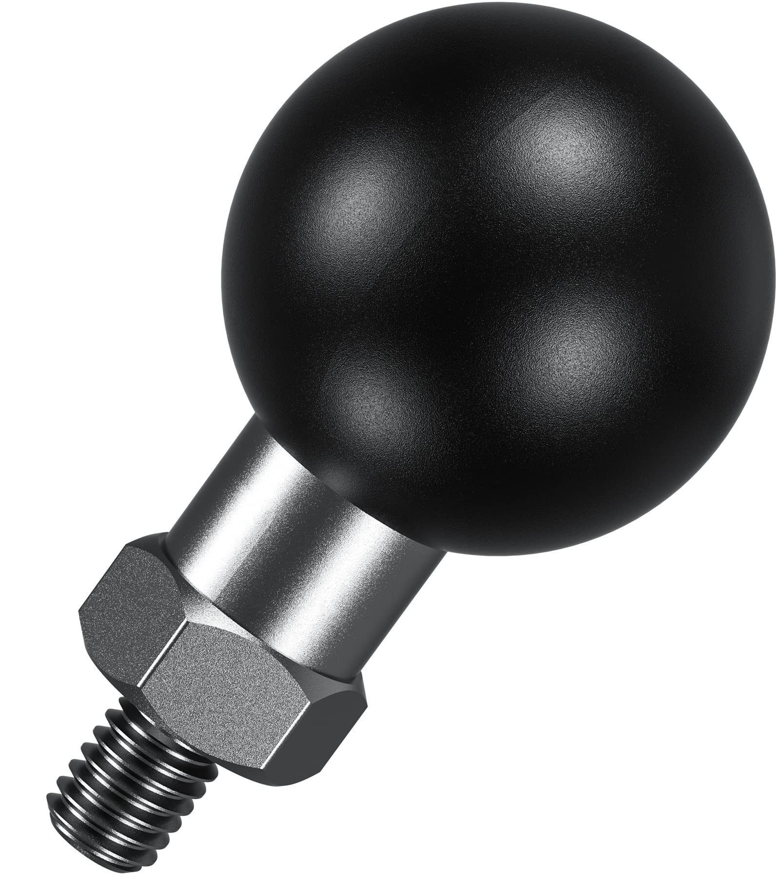 Brcovan 1'' Ball Adapter With M6 X 1.0 Threaded Post Compatible With Ram Mounts B Size 1 Inch Ball Double Socket Arm