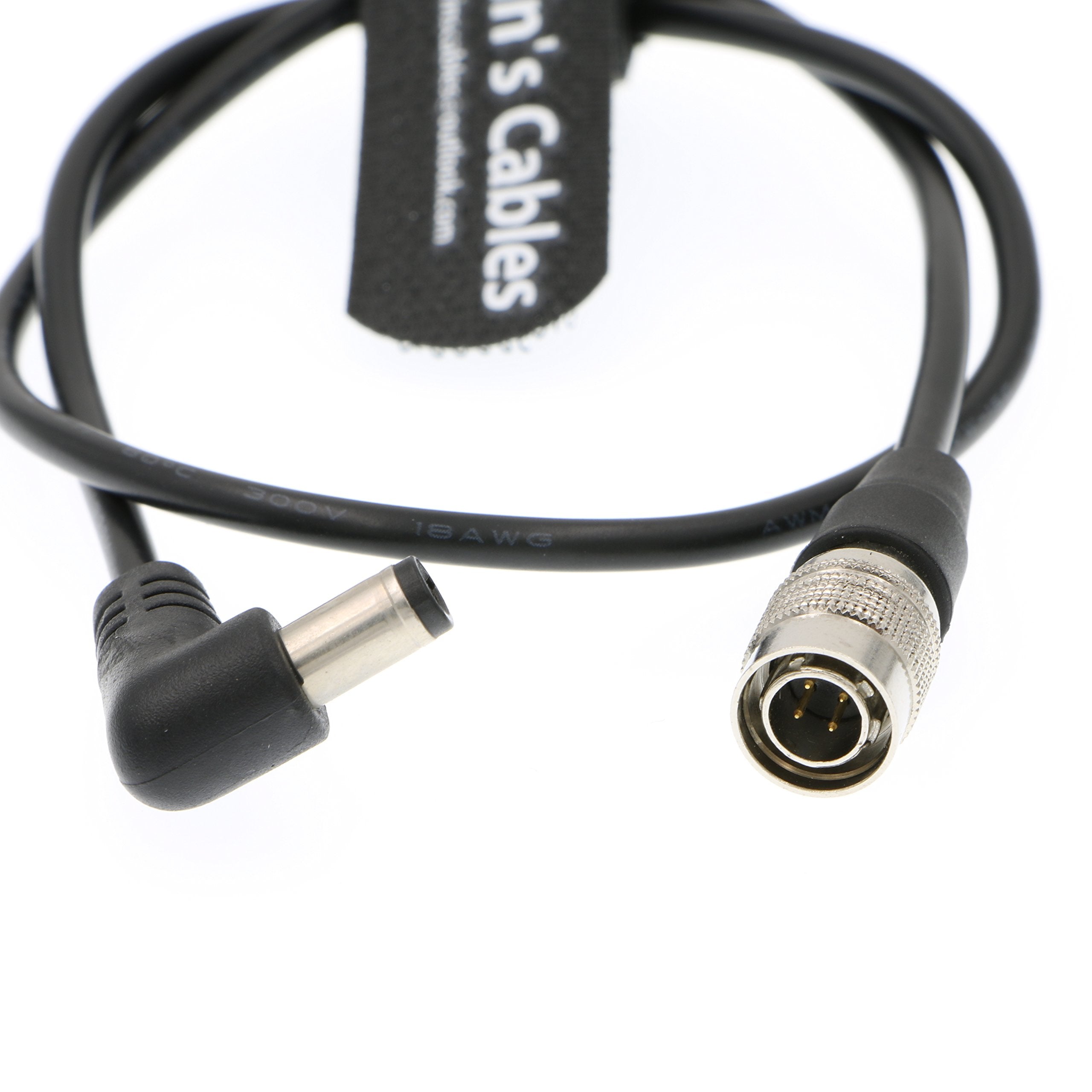 Alvin'S Cables Dc To Hirose 4 Pin Male Power Cable For Sound Devices 633| 644| 688 Zoom F8 Blackmagic Cinema Camera 4K 45Cm|18In