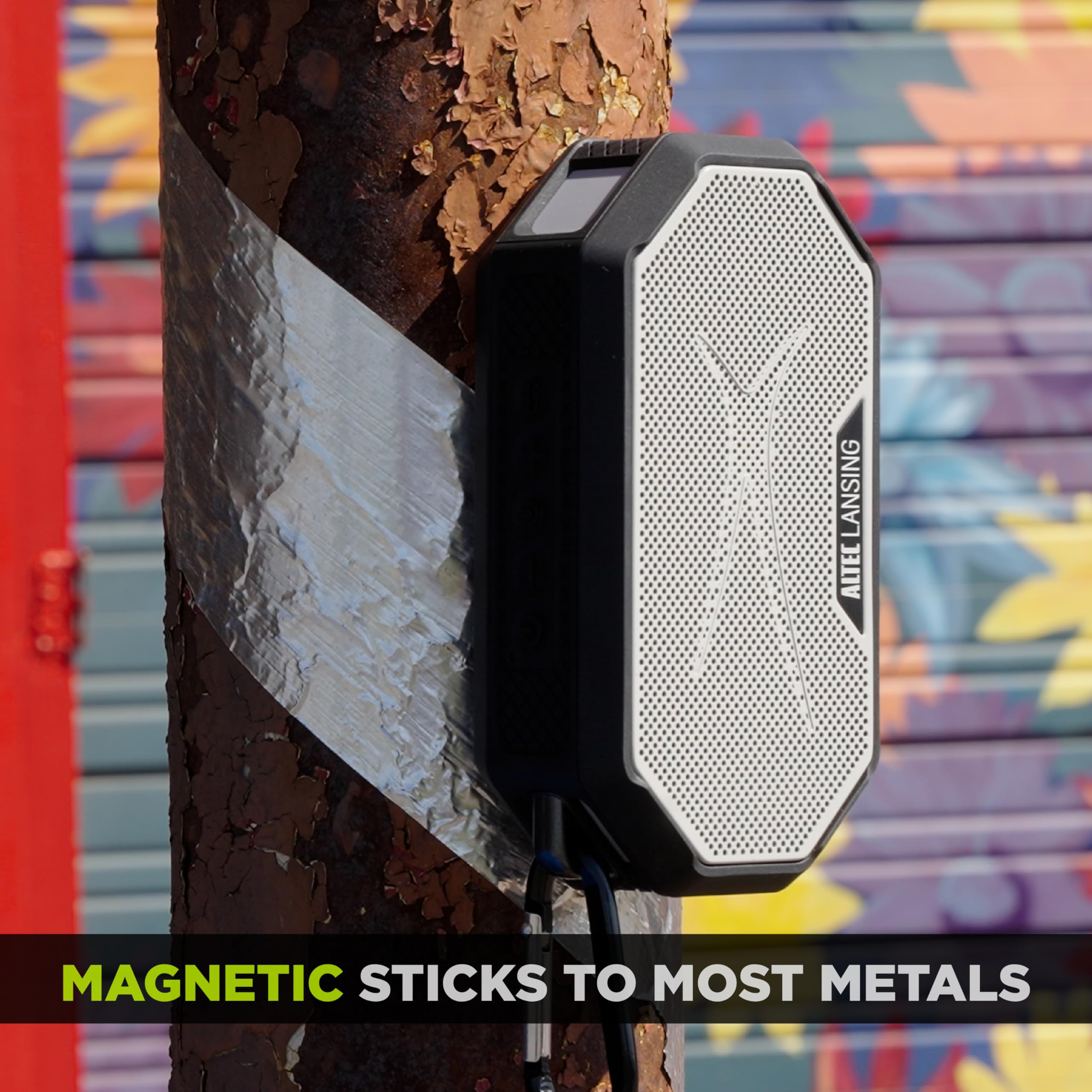 Altec Lansing Portable Bluetooth Speaker Hydramini 2.0, Ip67 Waterproof, Portable Speaker, 12H Playtime, Wireless Pairing, Usb C