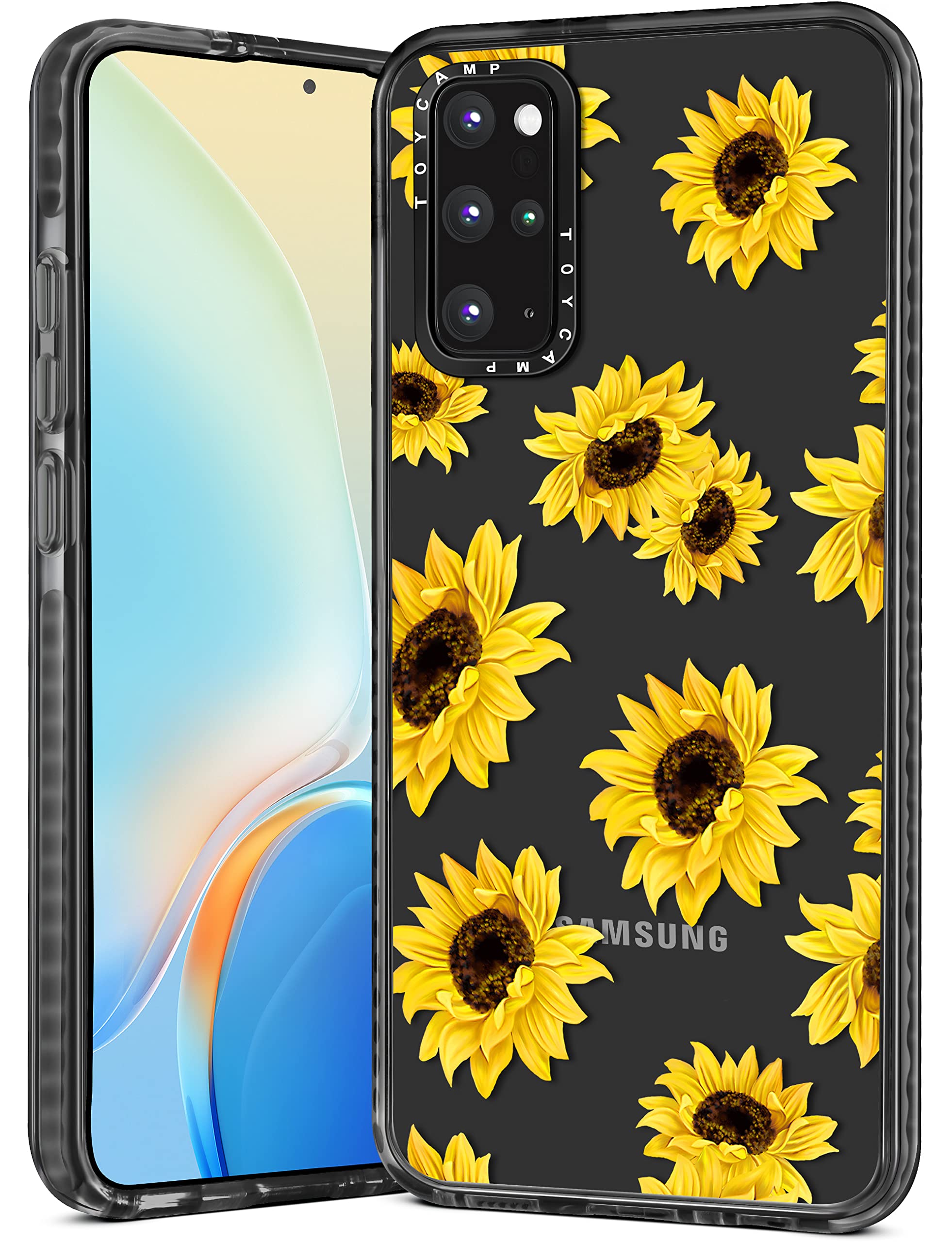 Toycamp For Samsung Galaxy S20 Plus Case For Women, Sunflower Cute Flower Floral Print Girly Design For Girls Teens Case, (6.7 I