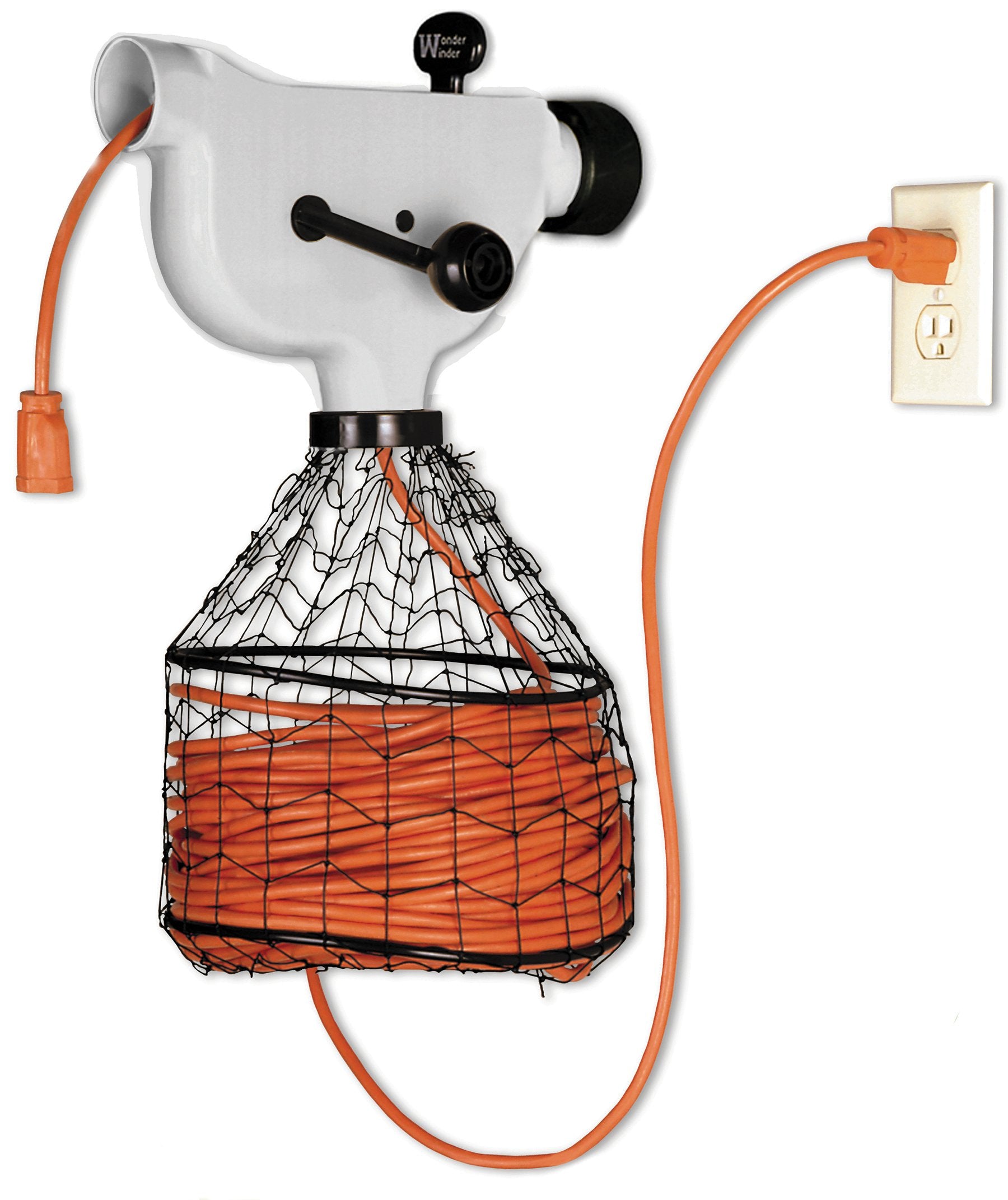Green Leaf Ww3D Wonder Extension Cord Winder, Gray, 150 Foot