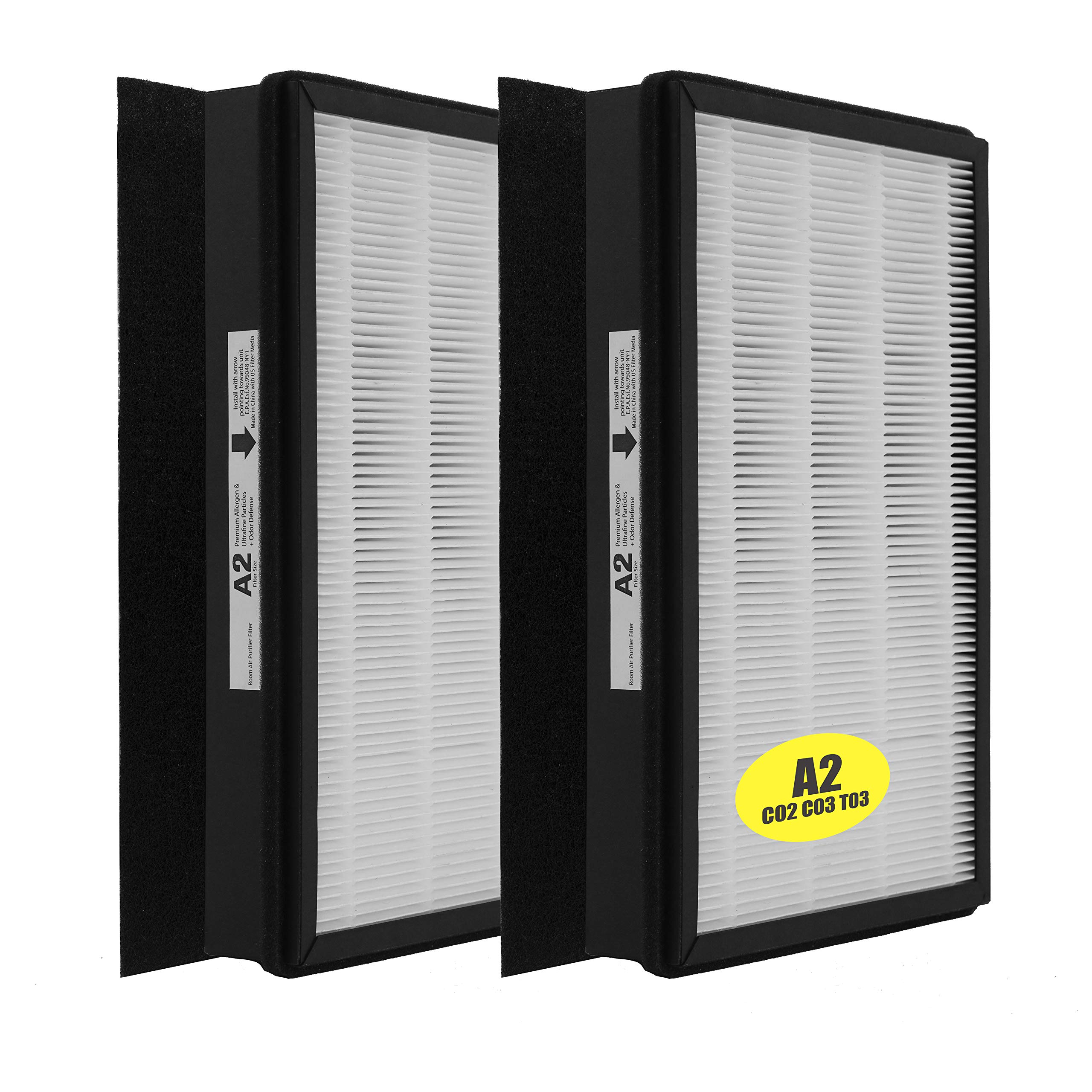 Replacement Hepa A2 Size Filter, Compatible With Filtrete Room Air Purifier Devices Fap C02 A2, Fap C03 A2, Fap T03 A2, Part #11