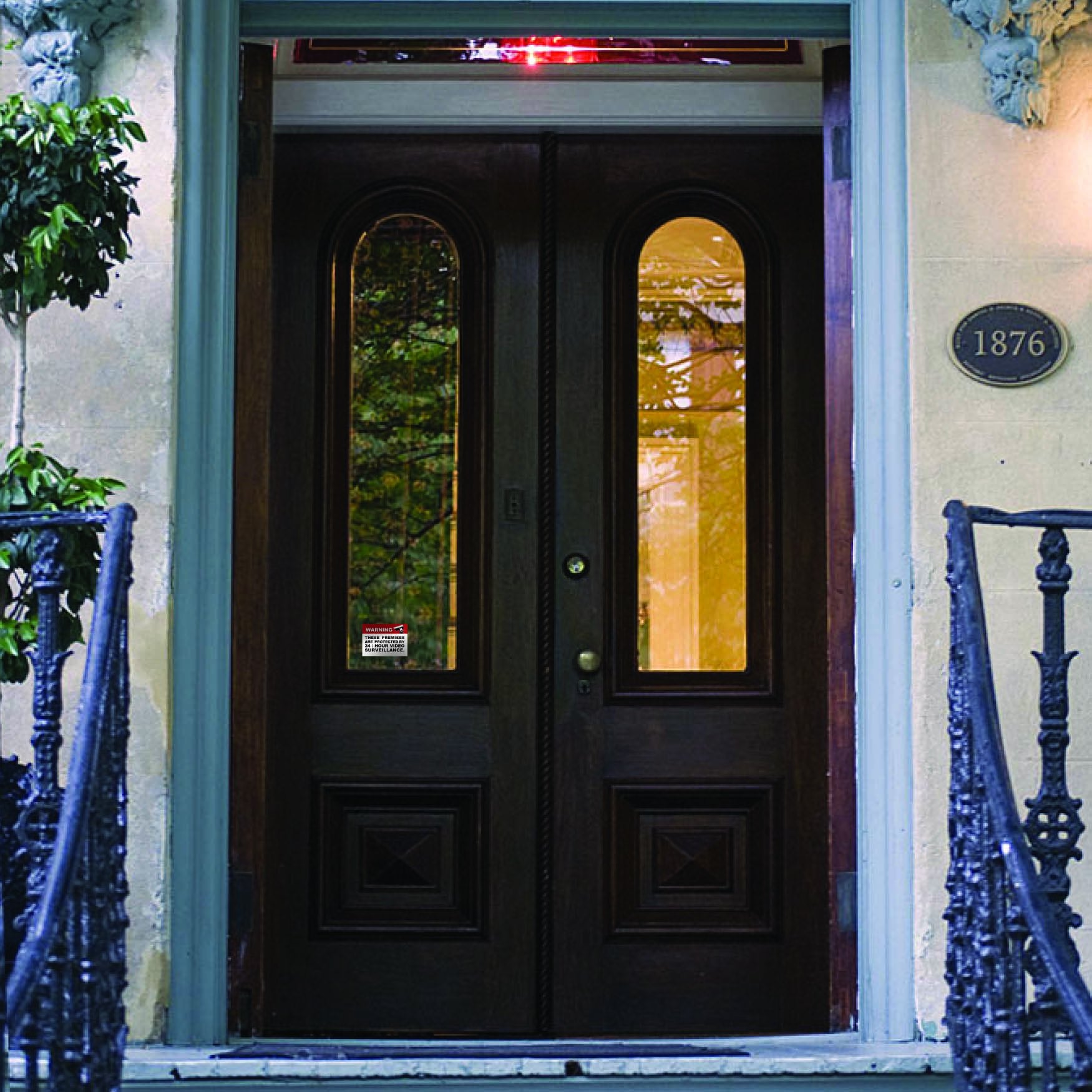 (6 Pack) 3.5 X 2.5 Self Adhesive Home Business Security Dvr Camera Video Surveillance System Window Door Warning Alert Sticker Decals. For Indoor/Outdoor Use