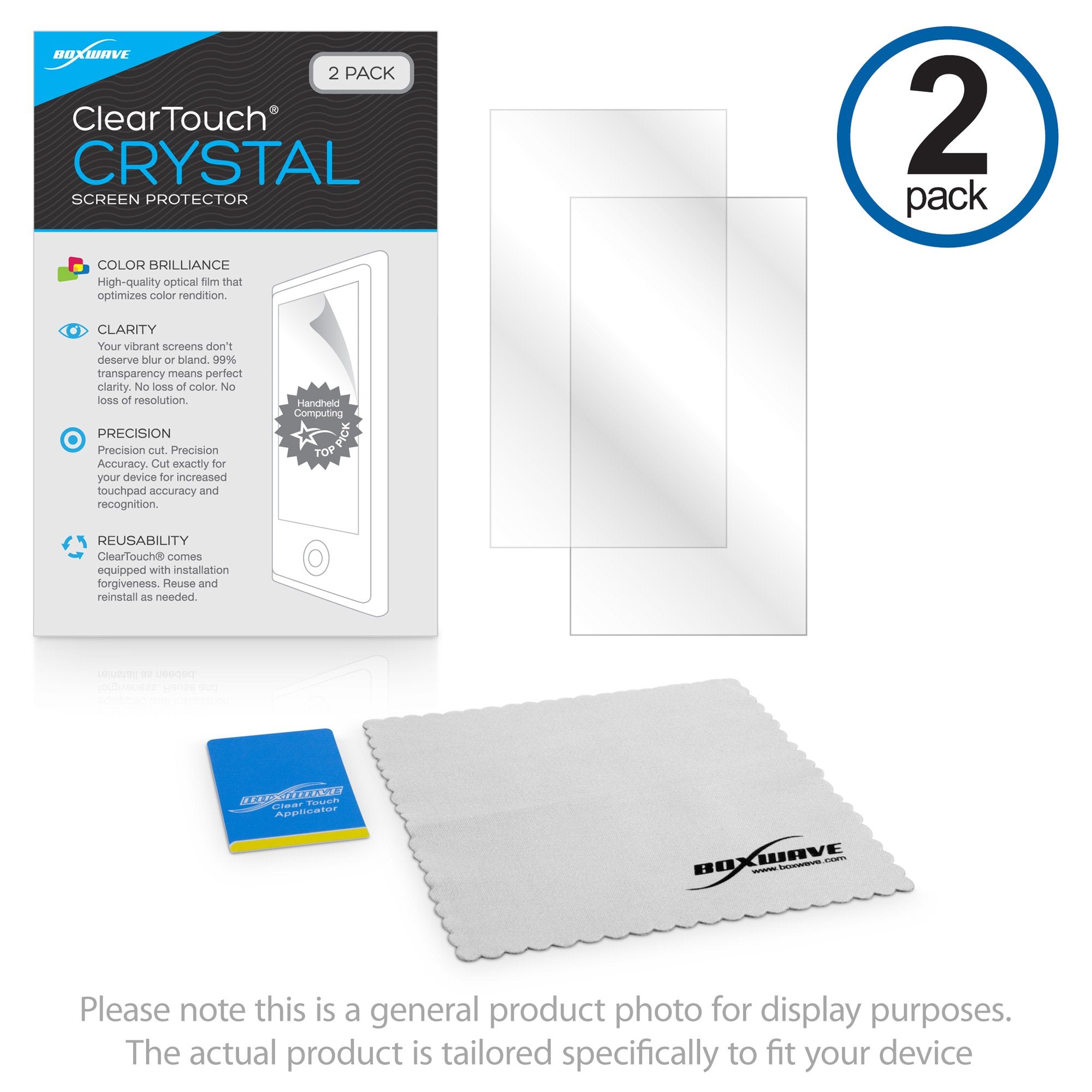 Screen Protector For Pioneer Xdp 100R (Screen Protector By Boxwave)   Cleartouch Crystal (2 Pack), Hd Film Skin   Shields From S