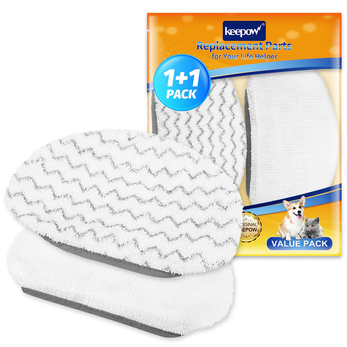 Keepow Steam Mop Pads 6 Pack For Bissell Powerfresh 1940 1544 1440 Series Floor Steamer Hard Floor Cleaner Microfiber Rags Repla