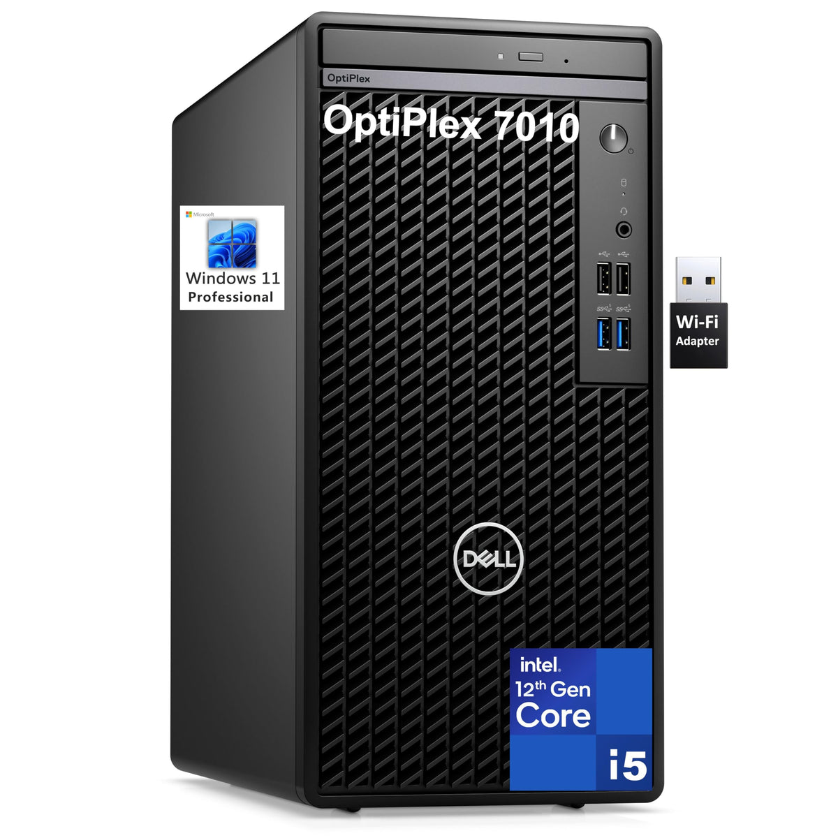 Dell Optiplex 7010 Desktop Computer, 7000 Tower Dekstop Pc, Intel Hexa Core I5 12500 (Beat I7 11700), 32Gb Ddr4 Ram, 1Tb Pcie Ss