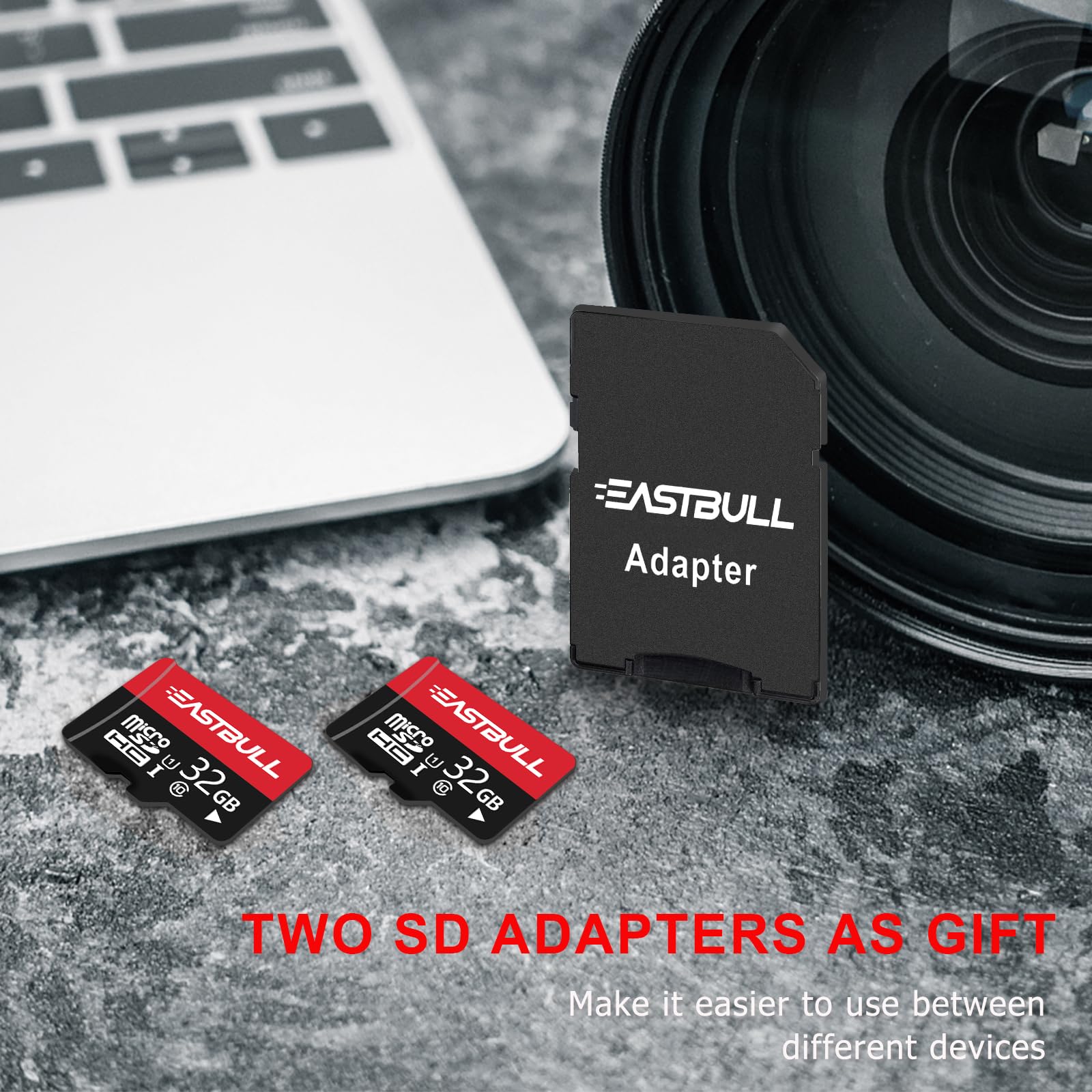 32Gb 10 Pack Of Micro Sd Cards, Eastbull Sd Memory Cards 32Gb Sd Cards Pack Full Hd Video 90Mb/S Uhs I U1 Micro Sdhc Class 10 Fo