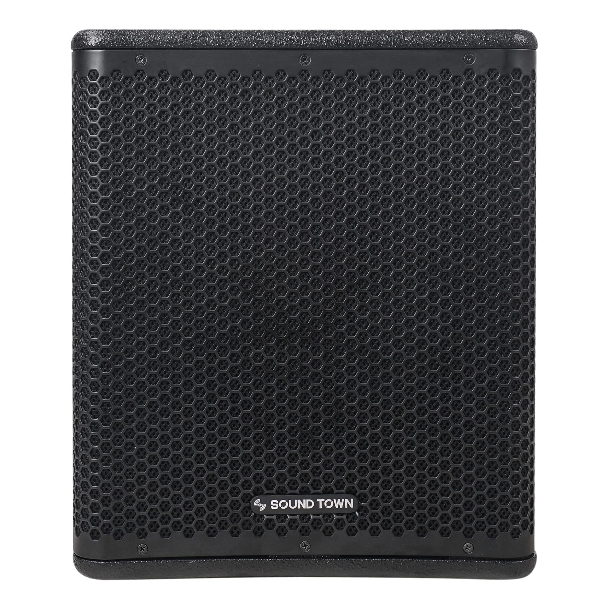 Sound Town Oberon Series 12'' 800W Powered Pa/Dj Subwoofer With Class D Amplifier, Lpf, Plywood, Black (Oberon 12Spw)