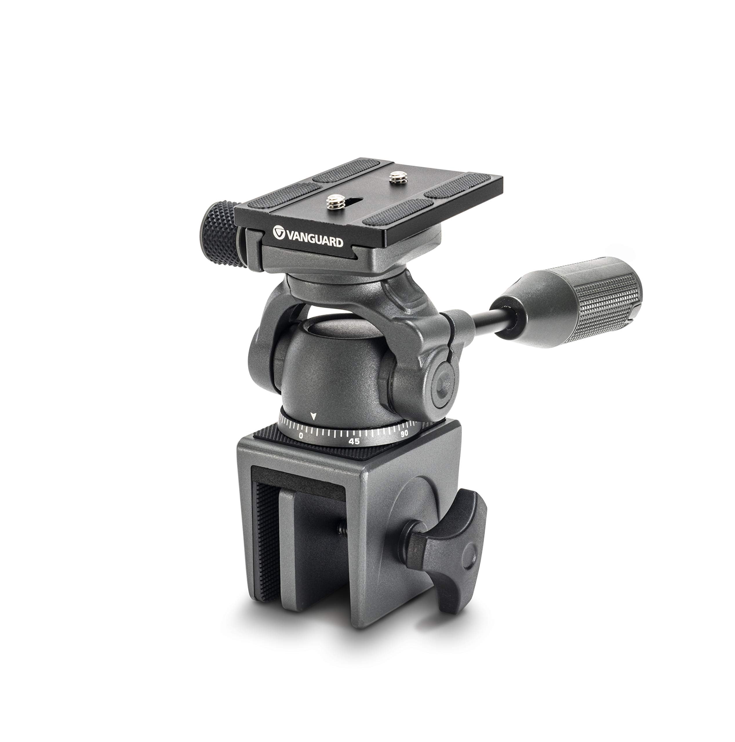 Vanguard Veo2Ph 28Wm Metal Window Mount With Panhead And Arca Compatible Quick Release Plate, Dark Grey