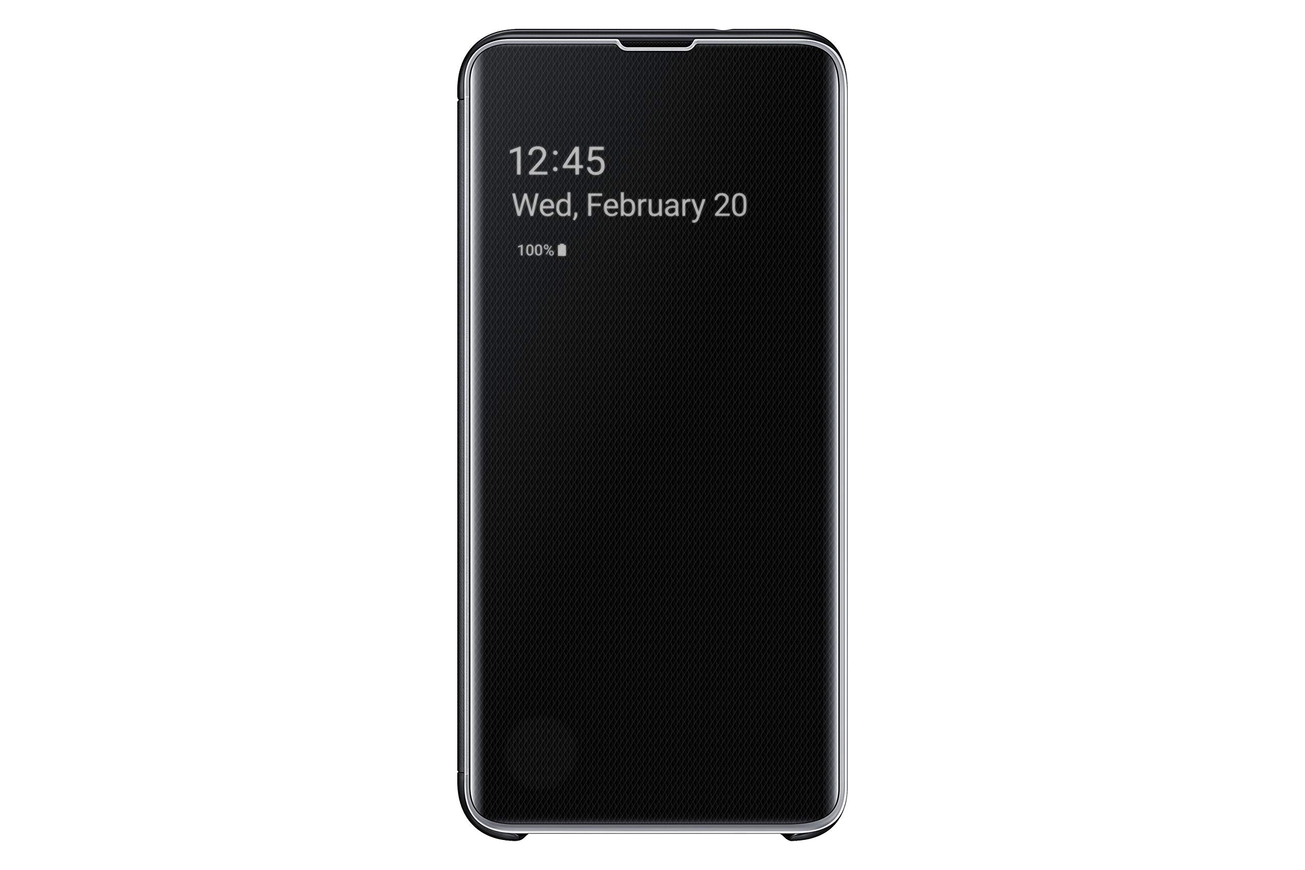 Samsung Galaxy S10e S-View Flip Case - Black, Slim Design, Durable Protection for Samsung Galaxy S10 E