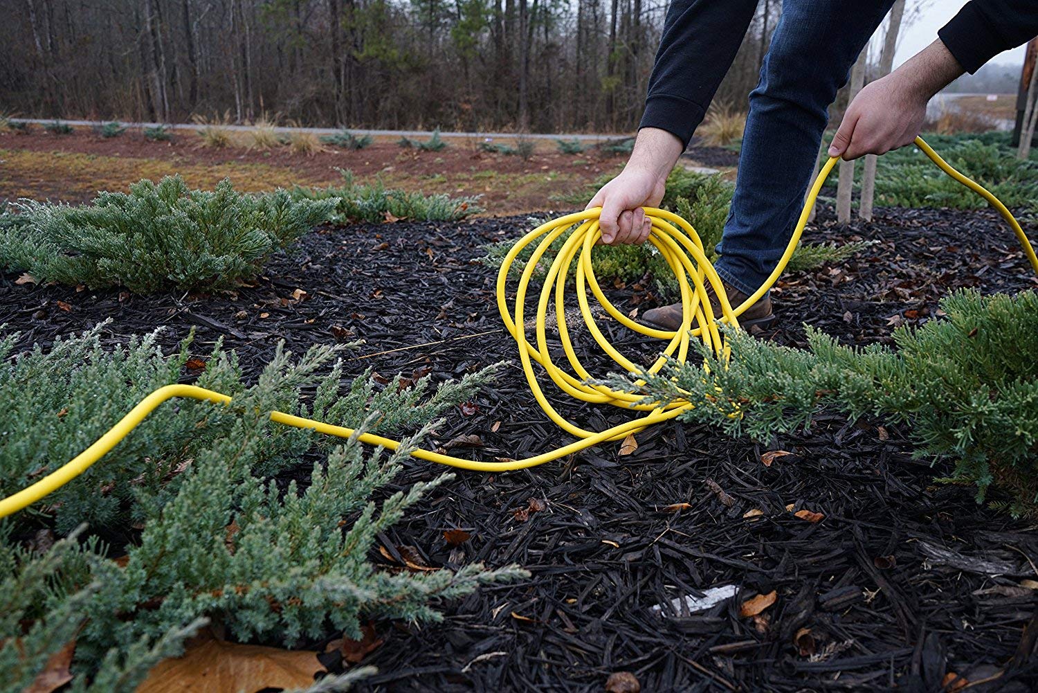 Southwire Outdoor Extension Cord, 50 Ft, 12 Gauge 3 Prong, Heavy Duty, Sjtw Cord, Yellow, 2588