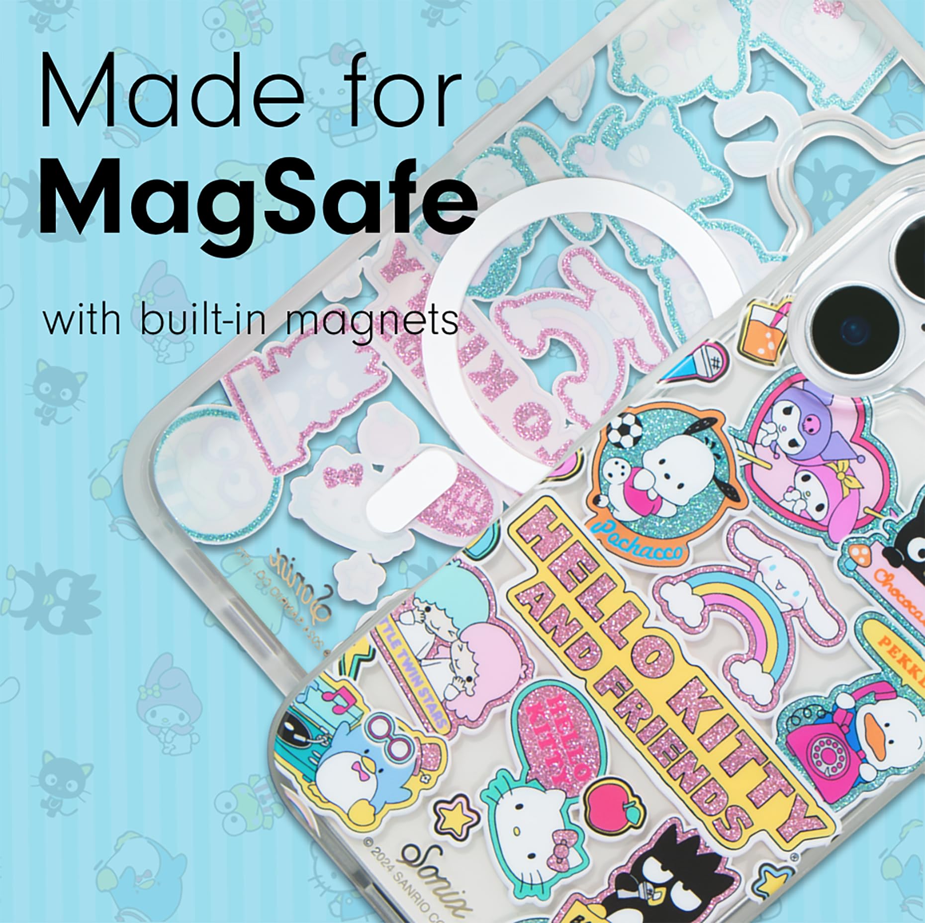 Sonix X Sanrio Case For Iphone 16 Plus | Compatible With Magsafe | 10Ft Drop Tested | Hello Kitty And Friends Stickers