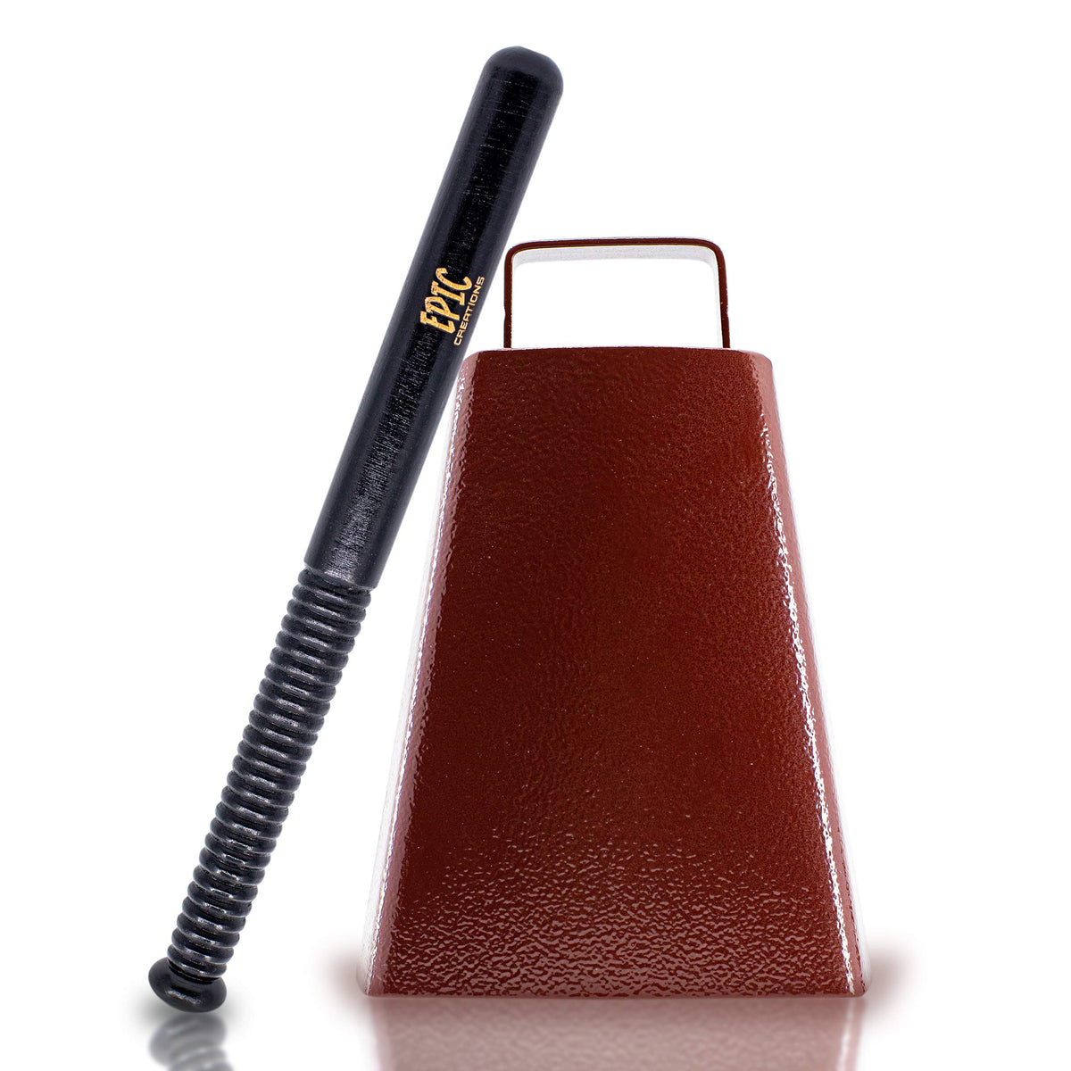 Epic Creations Cow Bell With Handle 7 Inch Cow Bell Noise Maker, Cowbell Beater Stick, Cheering Bell For Football Games, Cow Bel