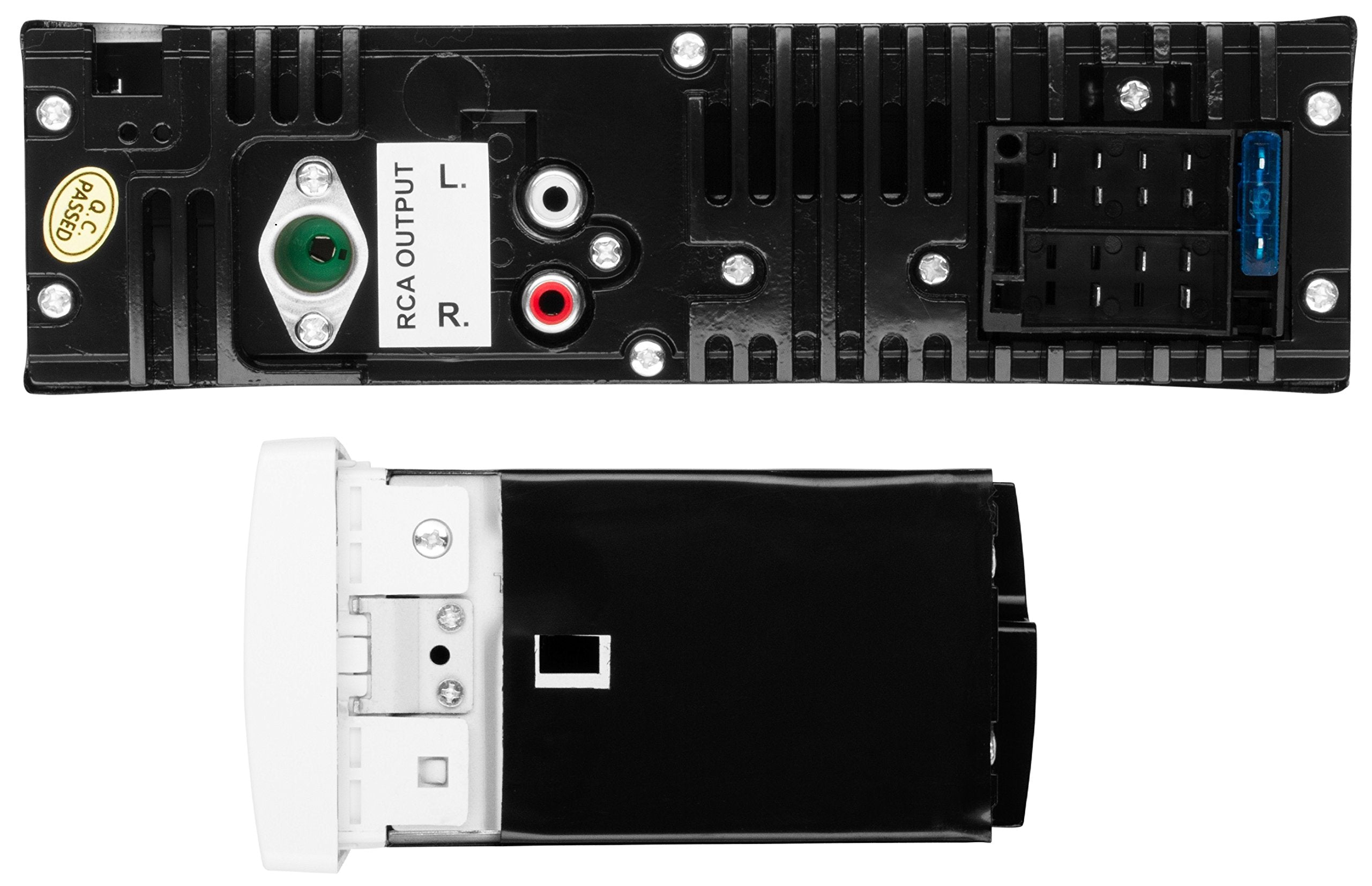 Boss Audio Systems Mck1308Wb.64 Receiver Speaker Package, Bluetooth, Mp3 Usb Sd Am Fm Marine Stereo, Detachable Front Panel, Wir