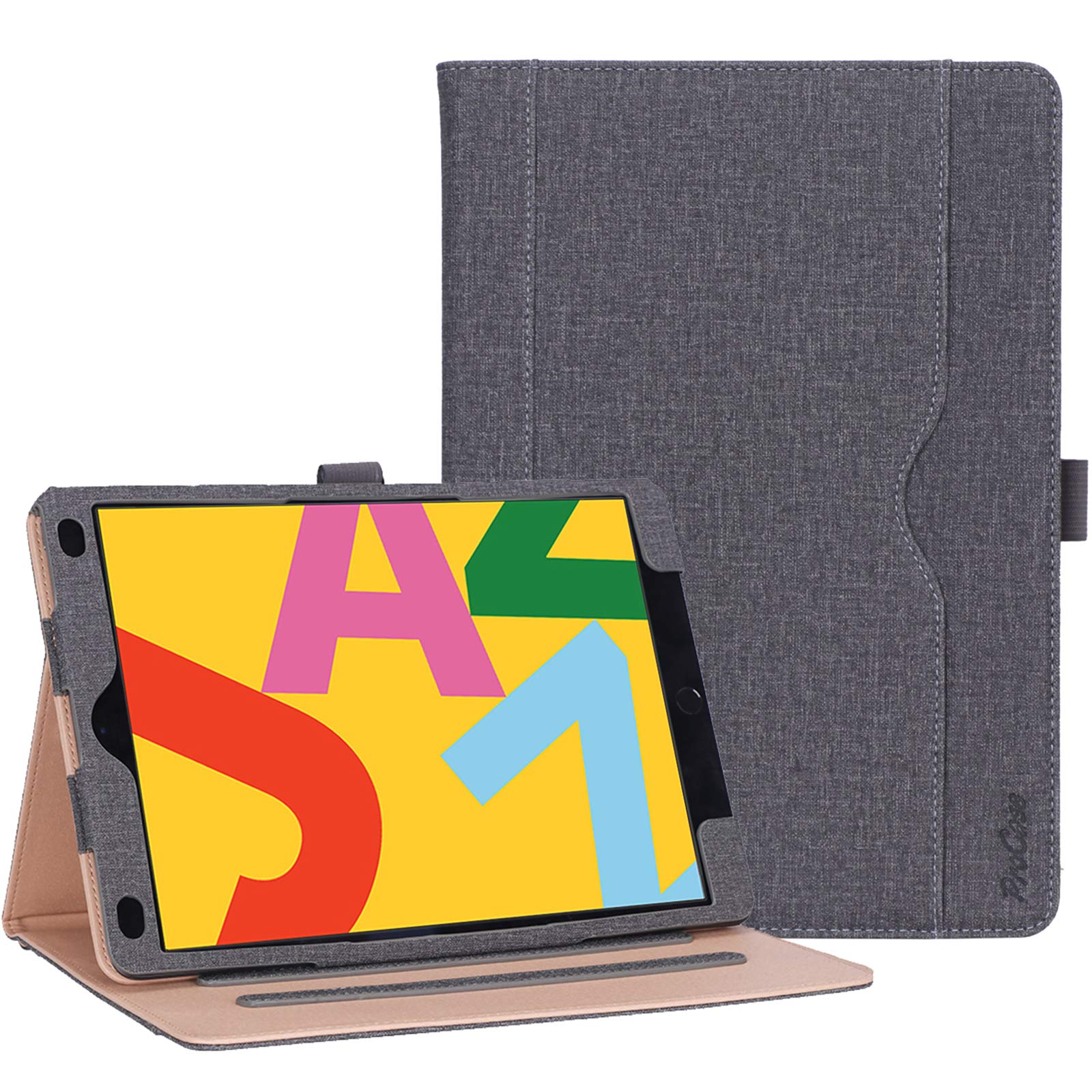 Procase For Ipad 10.2 Inch Case 2021 9Th Generation/2020 8Th Generation/2019 7Th Generation Ipad Case, Leather Vintage Stand Fol