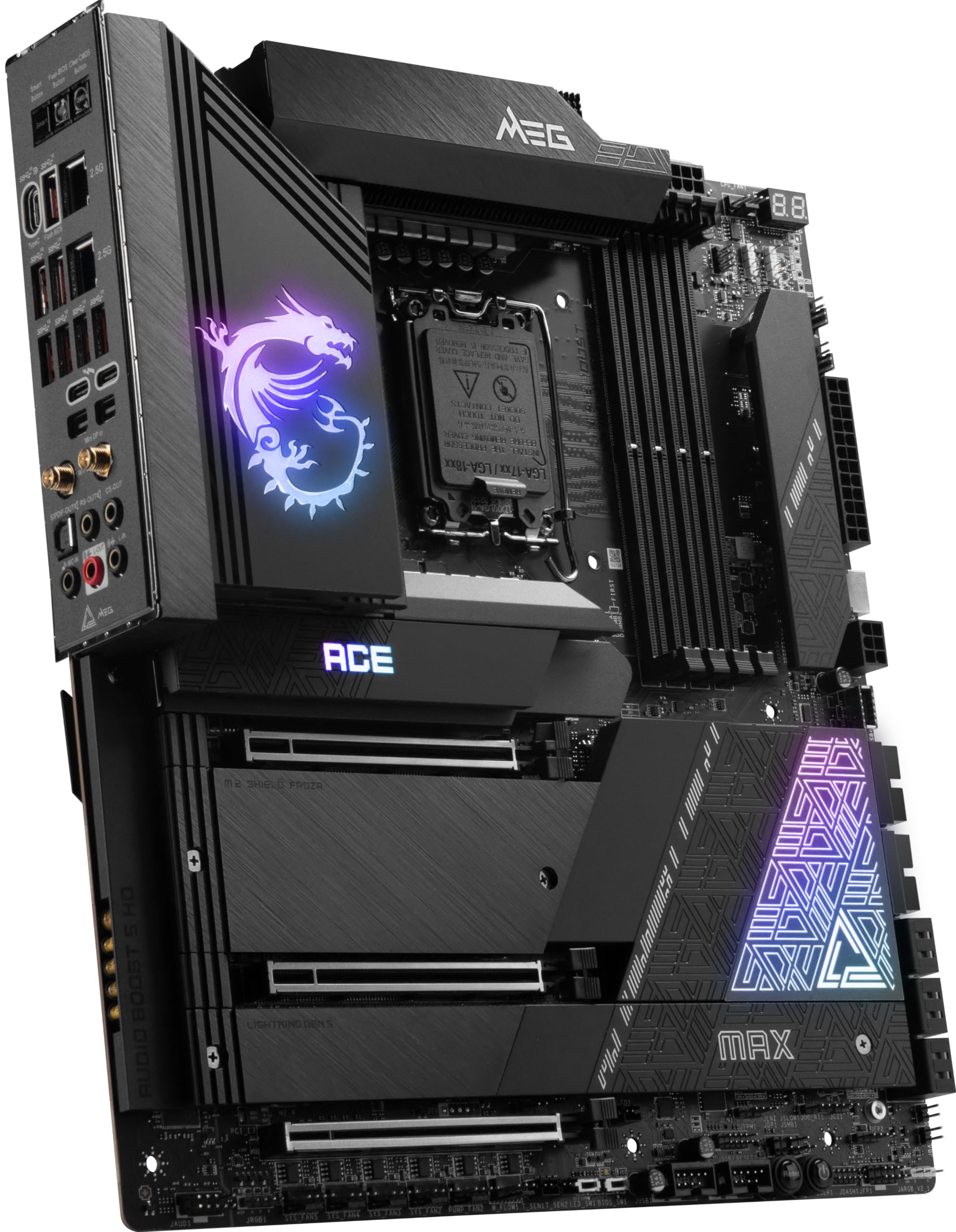 Msi Meg Z790 Ace Max Gaming Motherboard (Supports 12Th/13Th/14Th Gen Intel Processors, Lga 1700, Ddr5, Pcie 5.0, M.2, 2.5Gbps La
