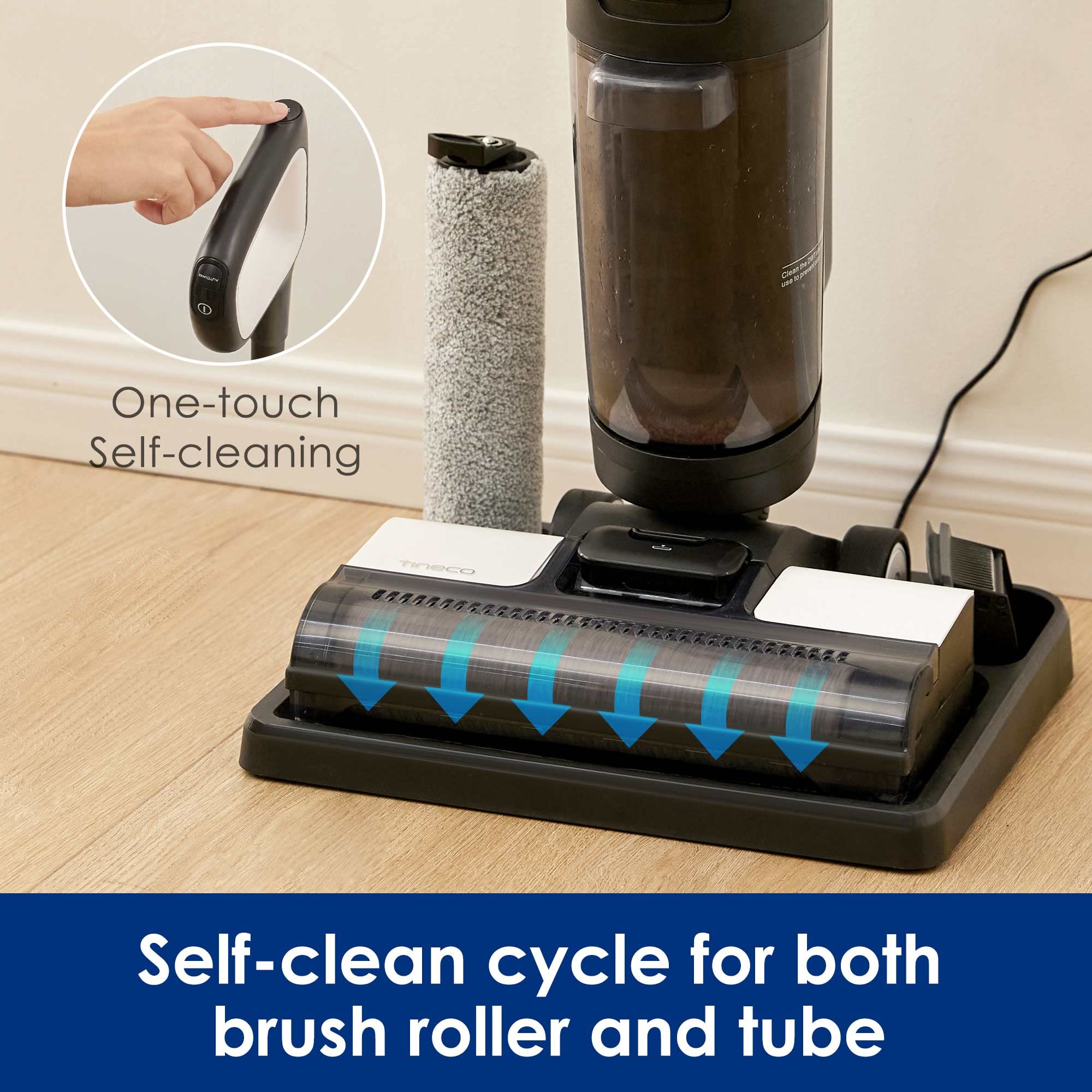 Tineco Floor One S3 Breeze Cordless Hardwood Floors Cleaner, Lightweight Wet Dry Vacuum Cleaners For Multi Surface Cleaning With