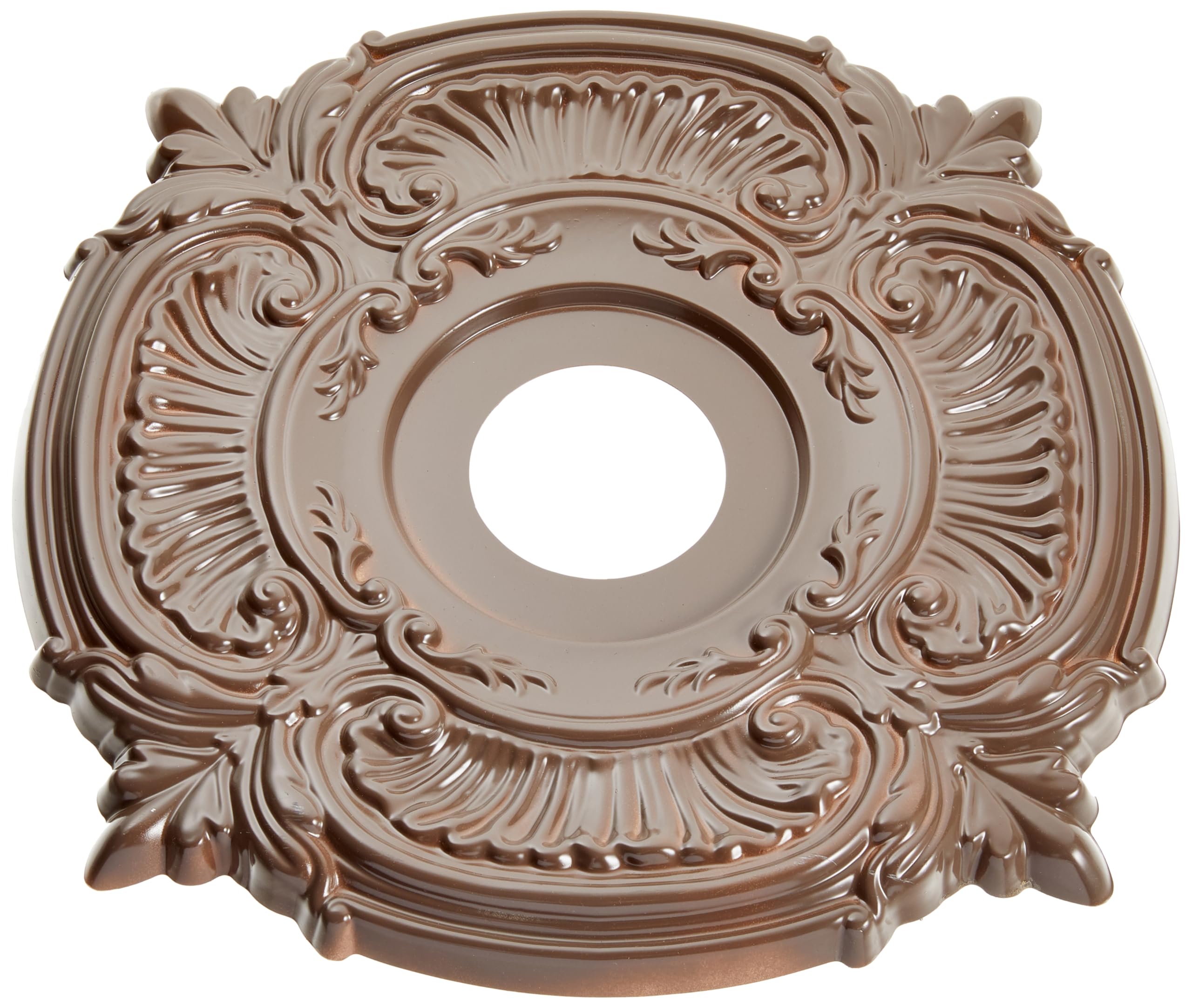 16Od X 3 1/2Id X 1P Attica Thermoformed Pvc Ceiling Medallion (Fits Canopies Up To 5 5/8), Ultracover Satin London Grey