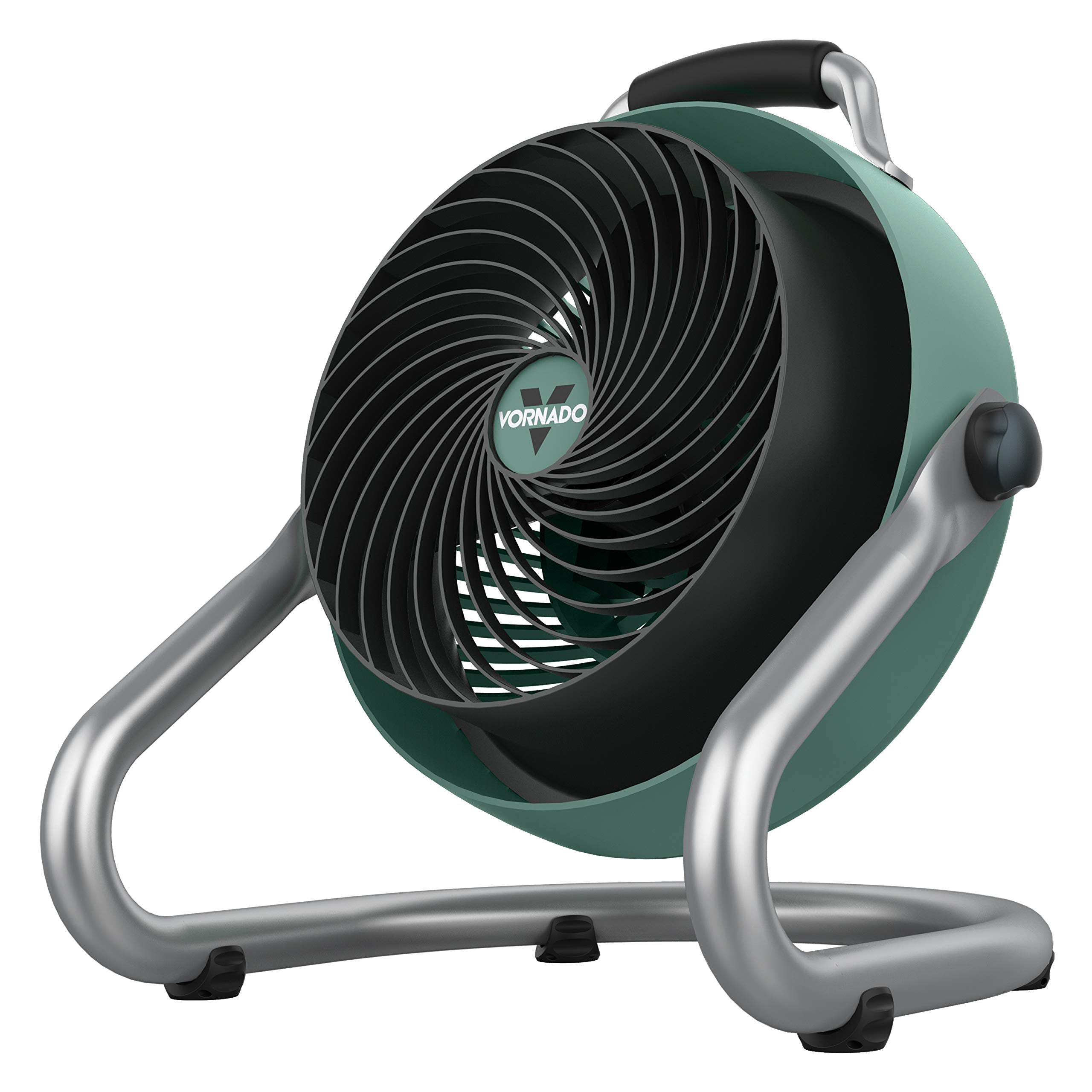 Vornado 293Hd Heavy Duty Air Circulator Shop, 3 Speed Floor Fan, Adjustable Head, Easy Clean Grill, Large (293), Green, 16 In