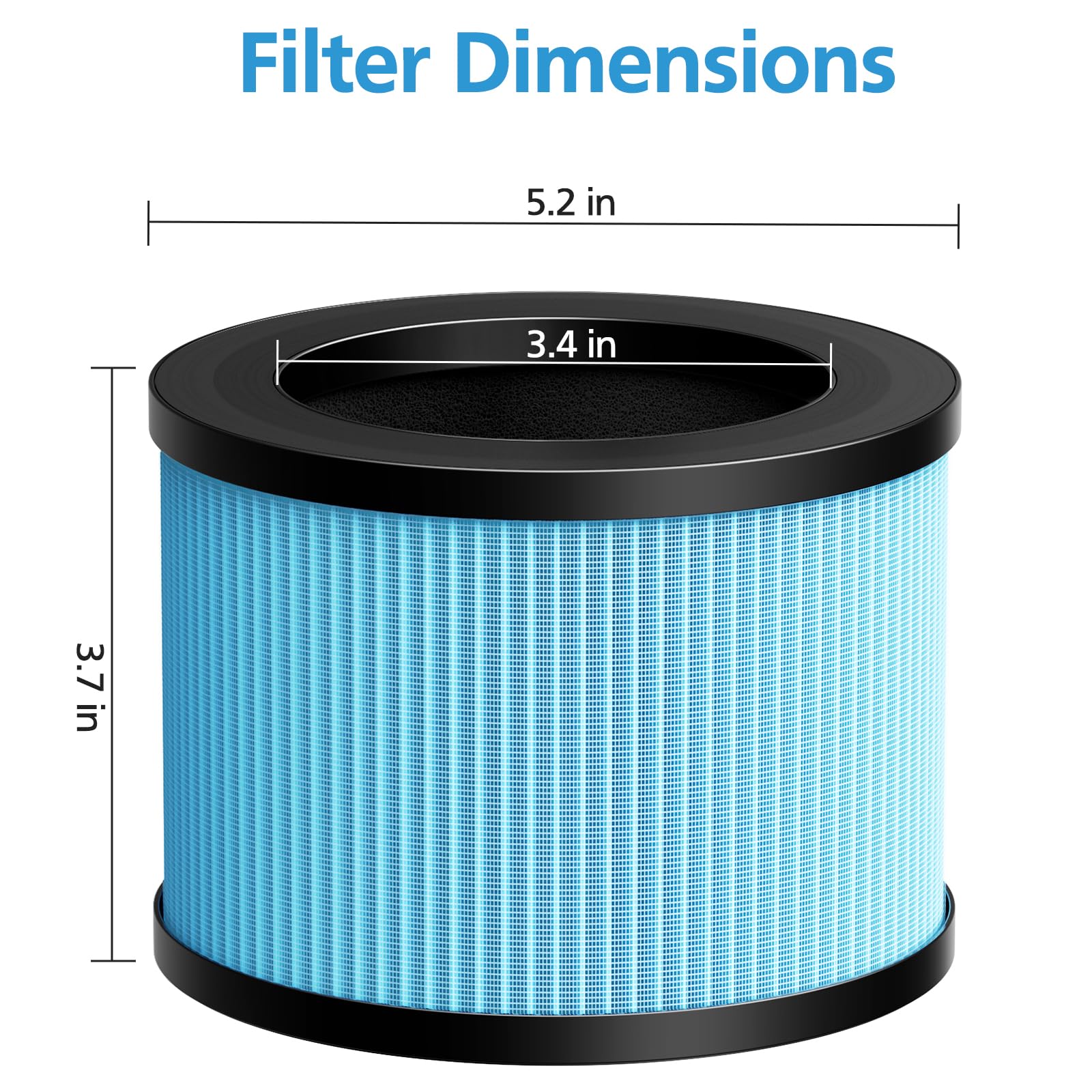 Isingo 2 Pack Mk 01 Mk 06 Tz K1 True Hepa Replacement Filter Compatible With Mk 01 Mk 06, Tolife Tz K1, Pomoron Mj001H, Epi081/E