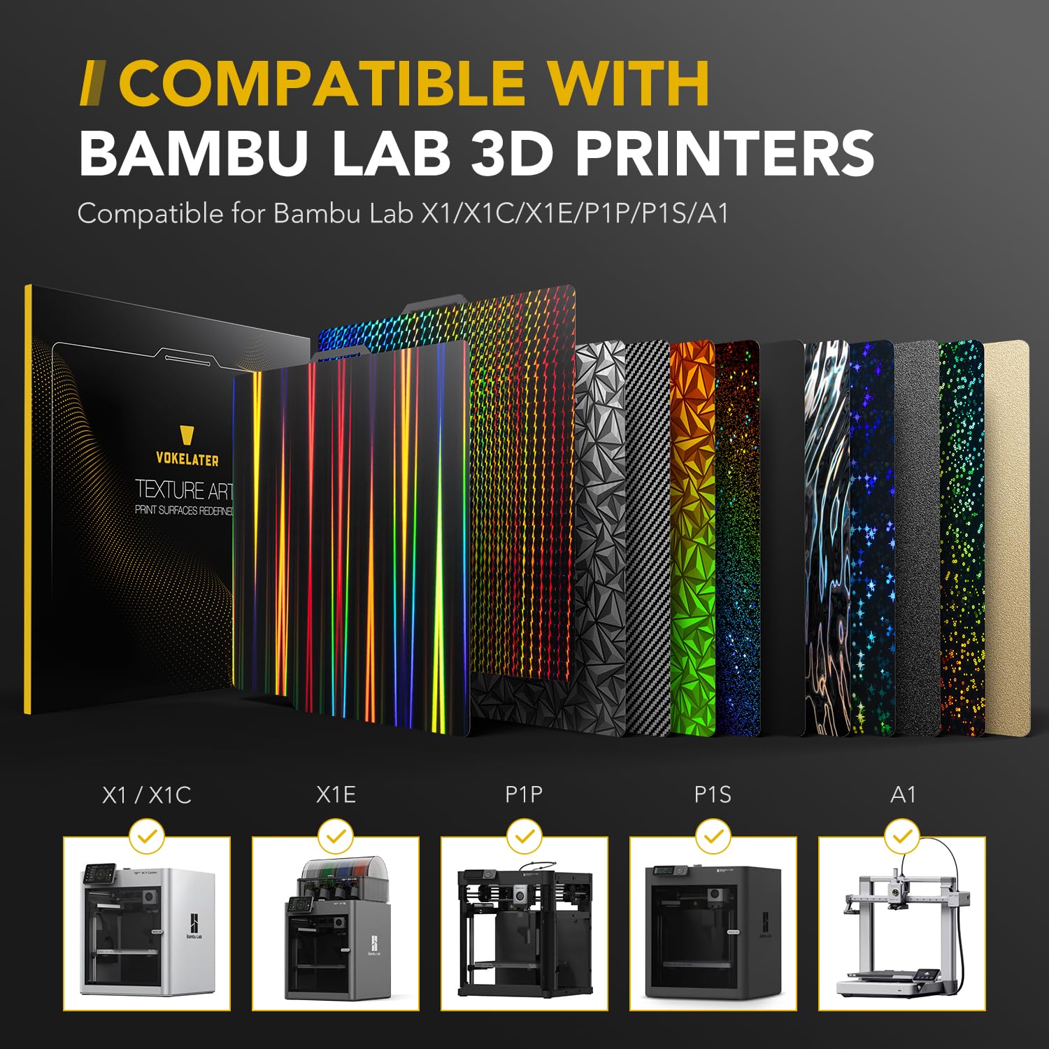 Vokelater 3D Printer Build Plate Per Sheet For Bambu Lab - Thumbnail 2