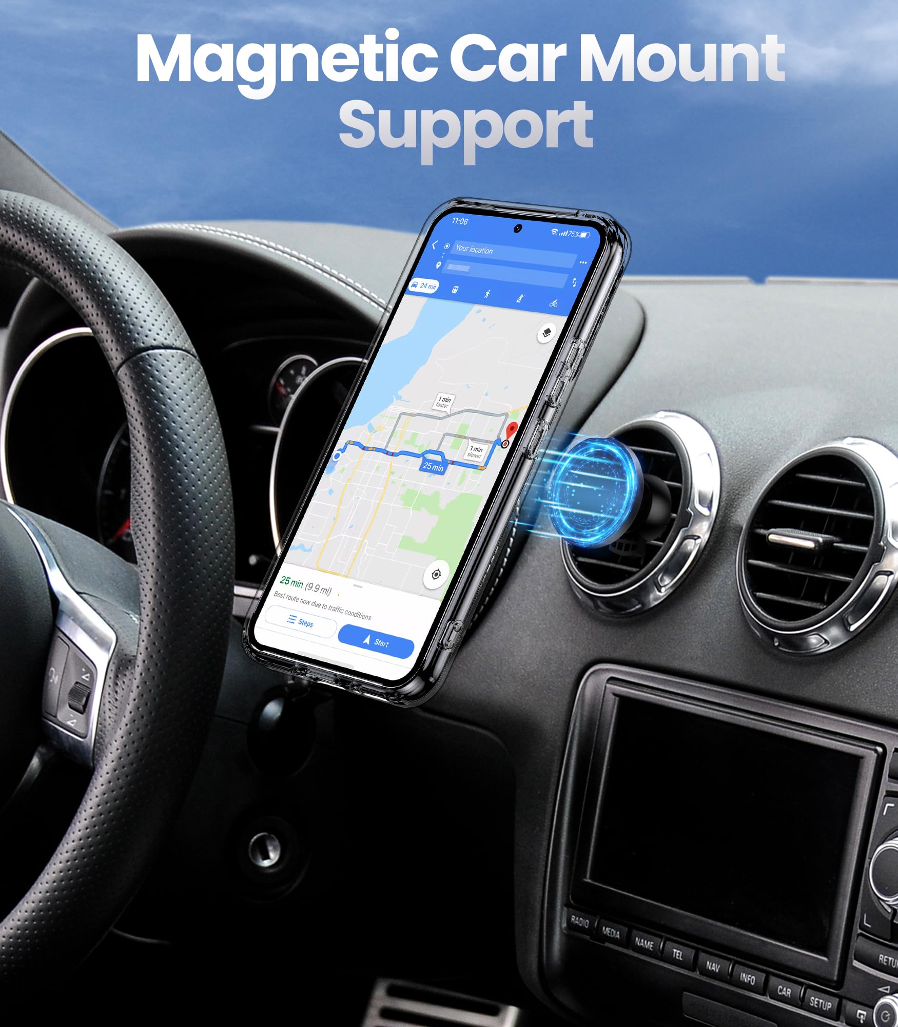 Shields Up For Moto G Stylus 5G 2024 Case With Stand, Phone Case Clear With Double Ring Holder [Adjustable & Foldable] Shockproo