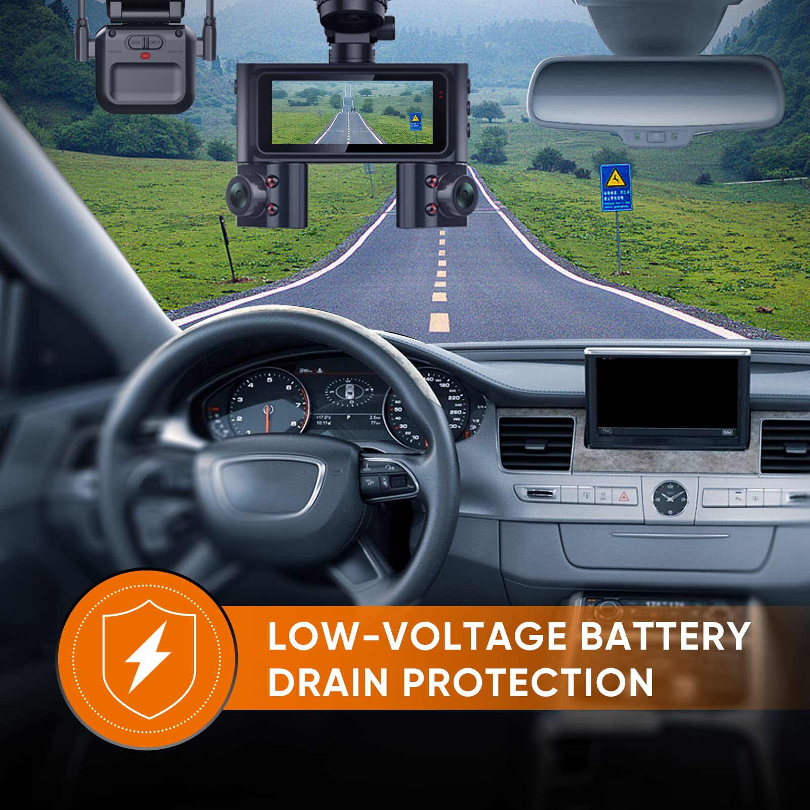 Type C Hardwire Kit With Radar Detection, Suitable For Hupejos V7/V80 And Type C Interface Dash Cam,12V 24V To 5V/2.5A, With Low