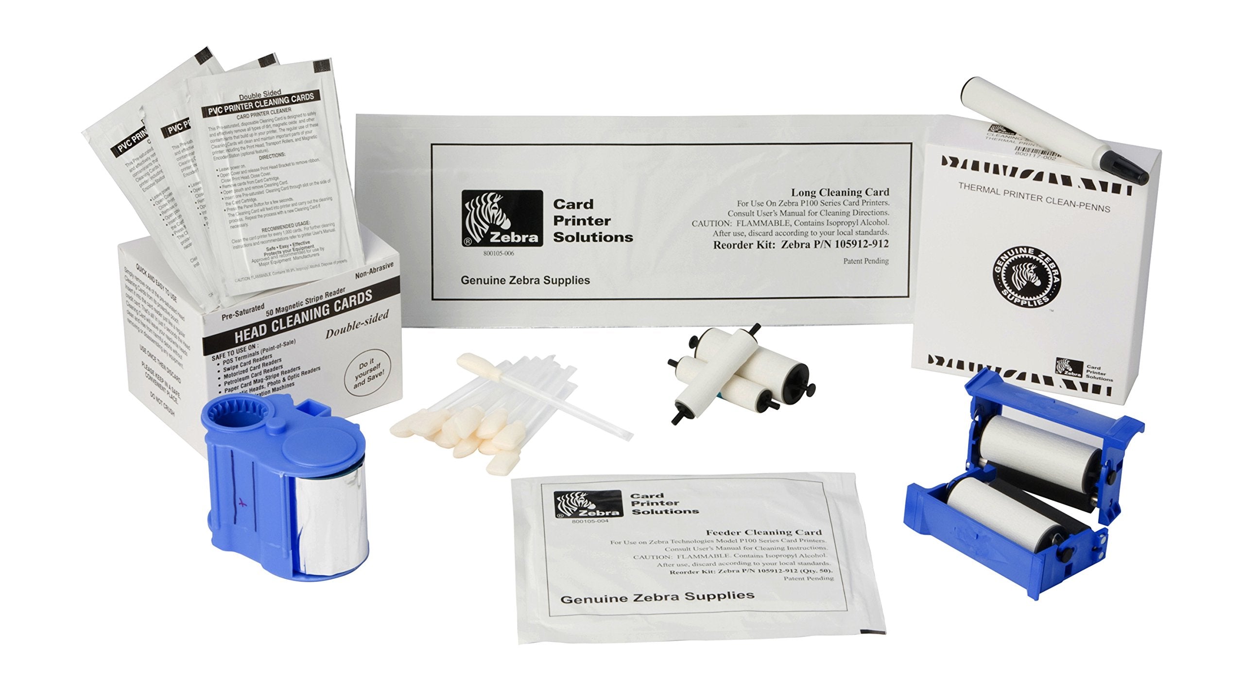 Zebra Card 105999-704 Print Station and Laminator Cleaning Kit for ZXP Series 7 Card Printer