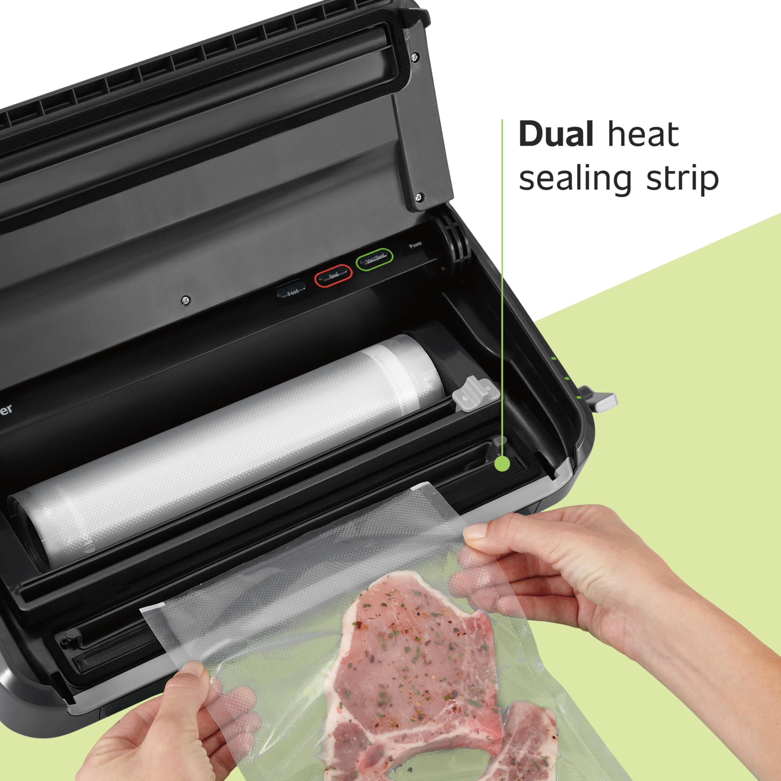 Foodsaver Vacuum Sealer Machine, Automatic Bag Detection, Sous Vide Friendly, With Sealer Bags, Roll, Handheld Vacuum Sealer, Bl