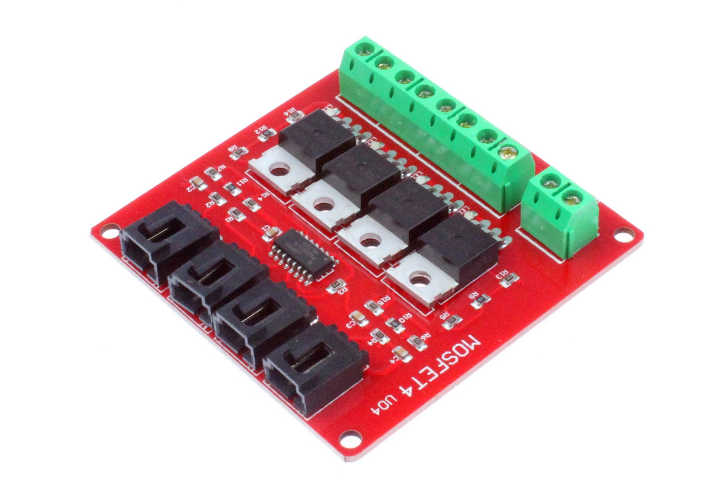 Noyito 4-Channel Mosfet Switch Module Irf540 Isolated Power Module (4-Channel, Red)