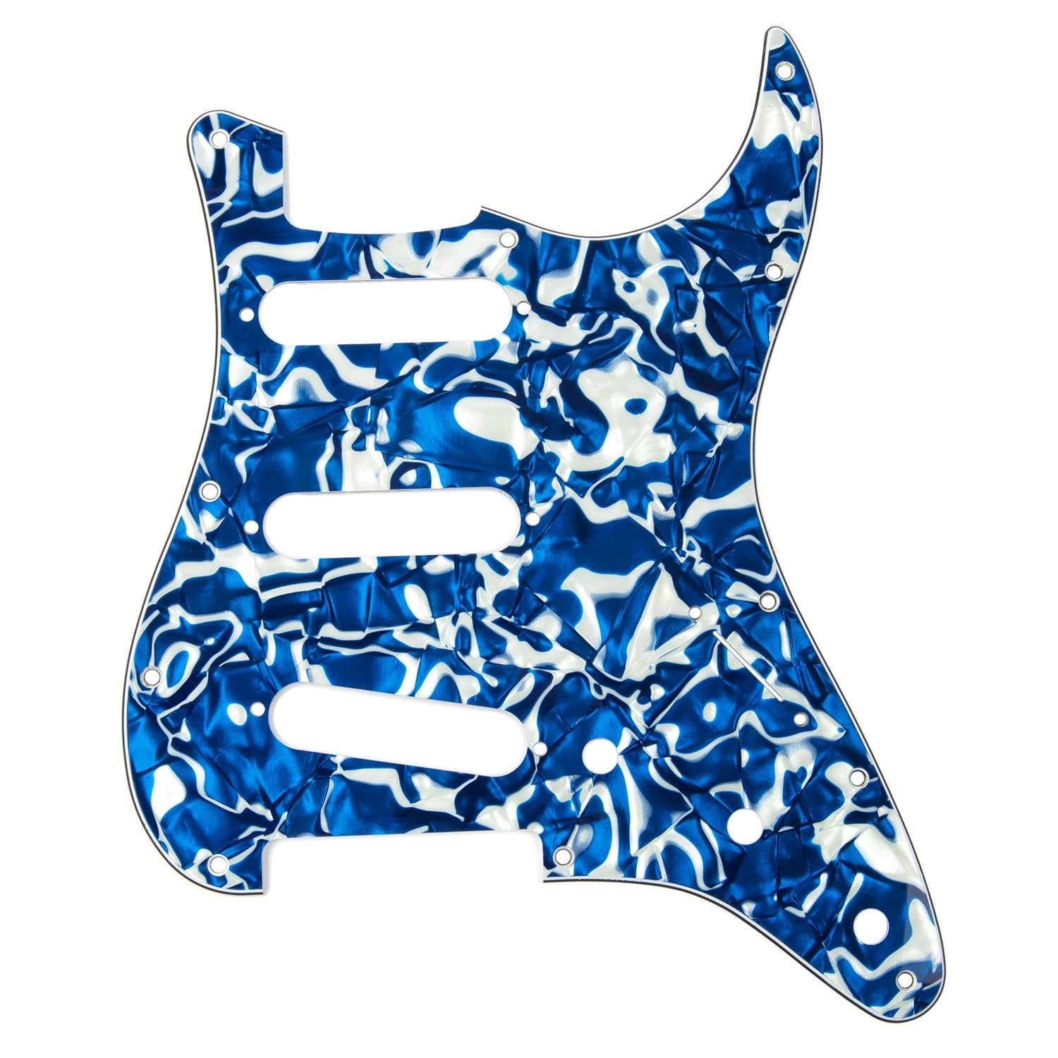 DAndrea Strat Pickguards for Electric Guitar, Blue Swirl Pearl