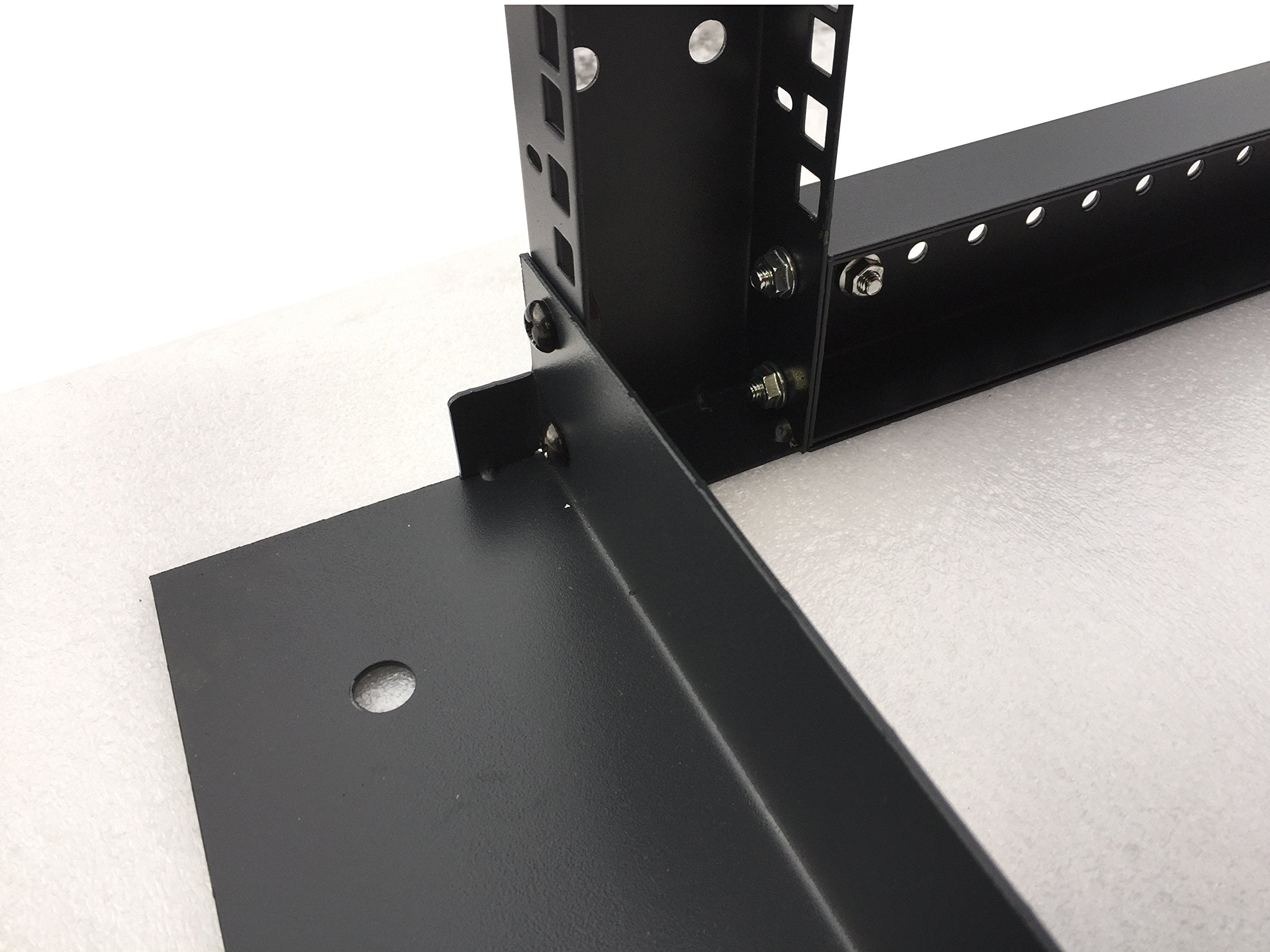 Sysracks 4 Post Open Frame Server Rack Mobile Relay With Wheels Casters For 19' Network Server Av It Equipment Gear Rack Cabinet Adjustable Depth 24' 37' (27U (53' H X 21' W))