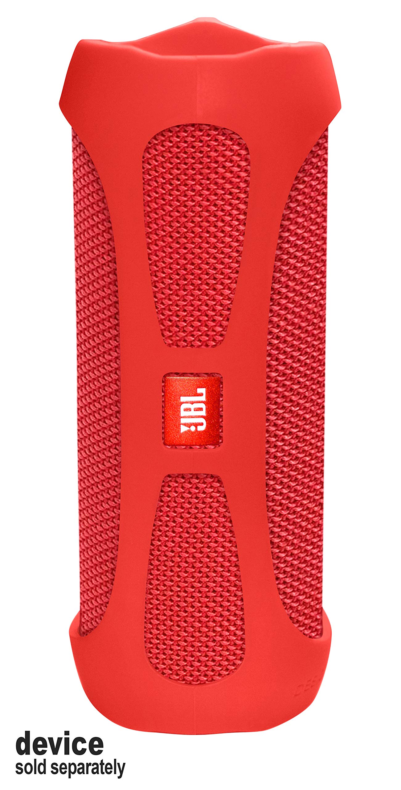 Silicone Cover Skin For Jbl Flip 4 Waterproof Portable Bluetooth Speaker, By Alltravel, Portable Full Protection Solution, Customized Skin With Color And Shape Matching (Red)