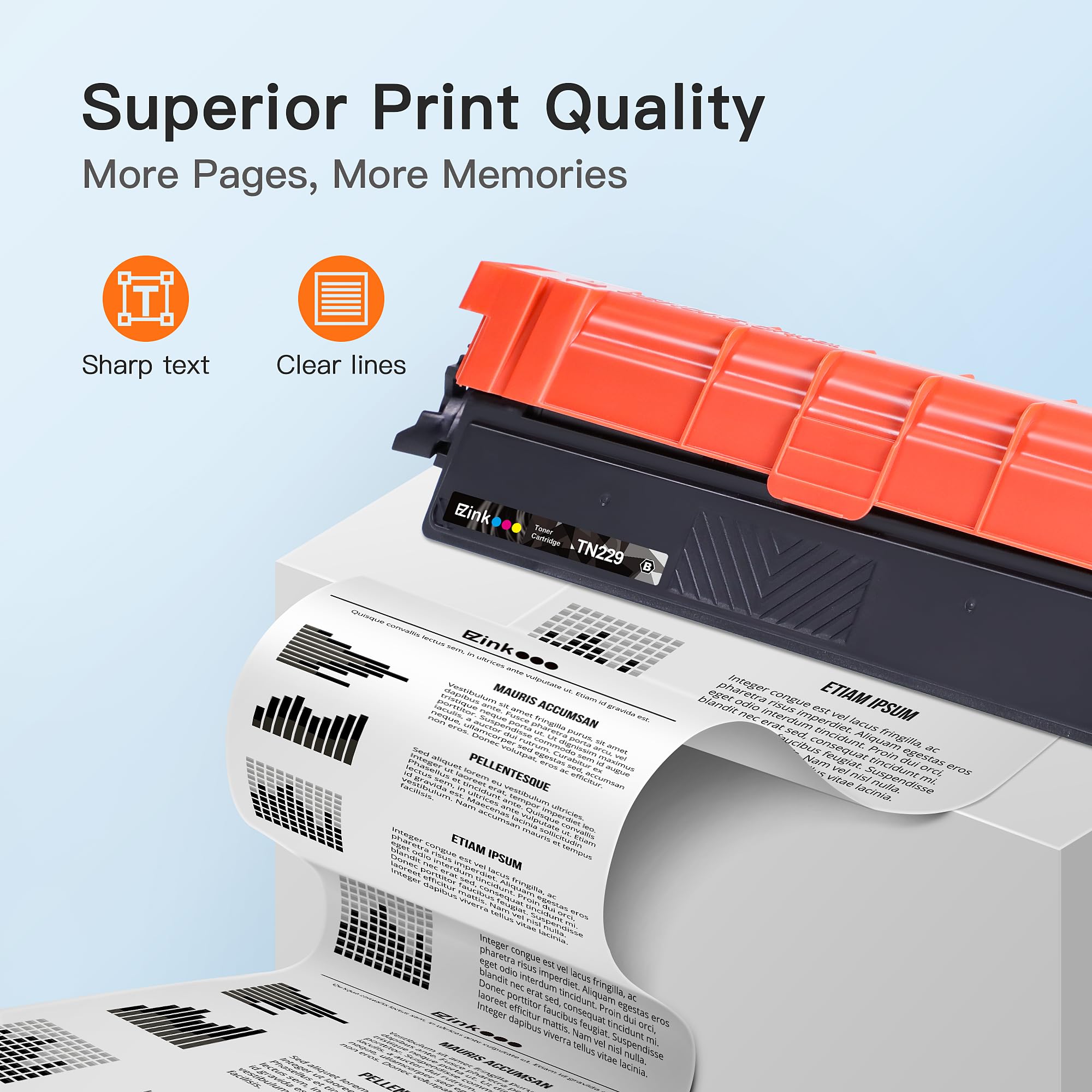 E Z Ink Compatible Replacement For Brother Tn229 Tn229Xl Toner Cartridges 4 Pack High Yield For Mfc L3780Cdw Hl L3280Cdw Mfc L37