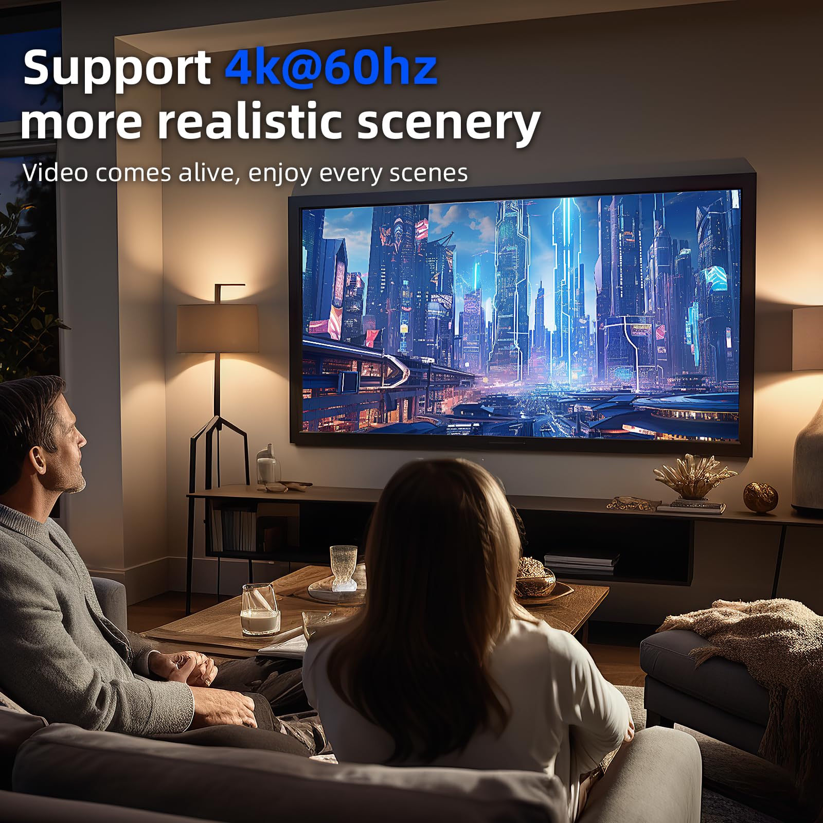 4K 1 In 8 Out Hdmi Splitter   Hdmi 2.0B, Hdcp 2.2, 18 Gbps, 4K @ 60Hz Hdmi Duplicator/Distributor Ultahd High Resolution 4:4:4 8