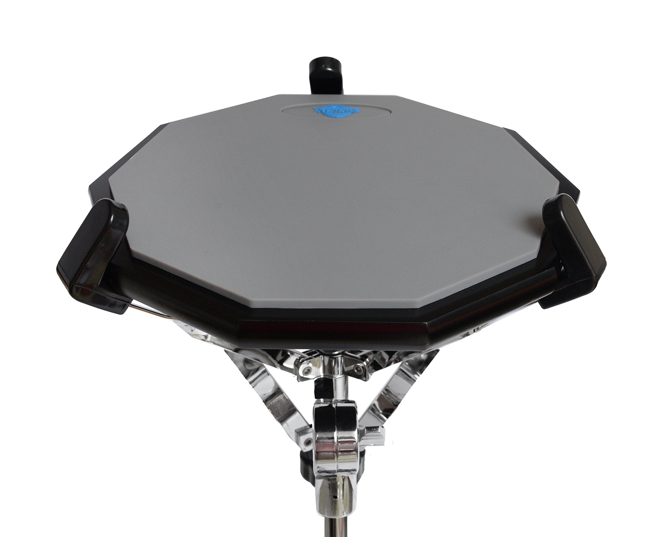Tromme Drum Practice Pad & Carrying Case   12 Inches   Silicone   Wooden Base With Real Drum Feel   Practice Quietly   Sticks An