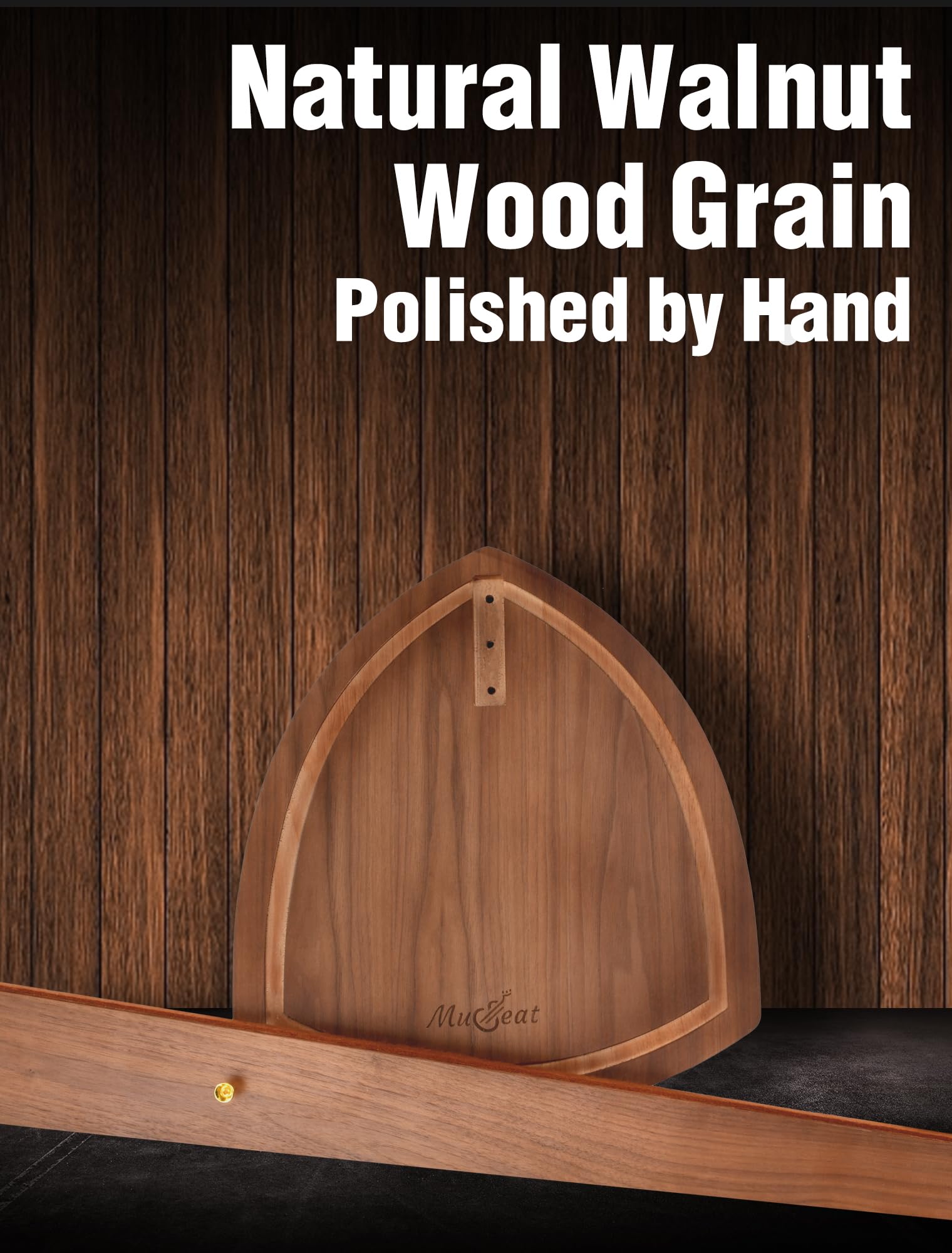 Musbeat Cello Stand With Bow Holder, Handcrafted Walnut Wood Floor Stand For 4/4 Full-Size And 1/2, 1/4, 3/4, 1/8, 7/8, Cello Ho