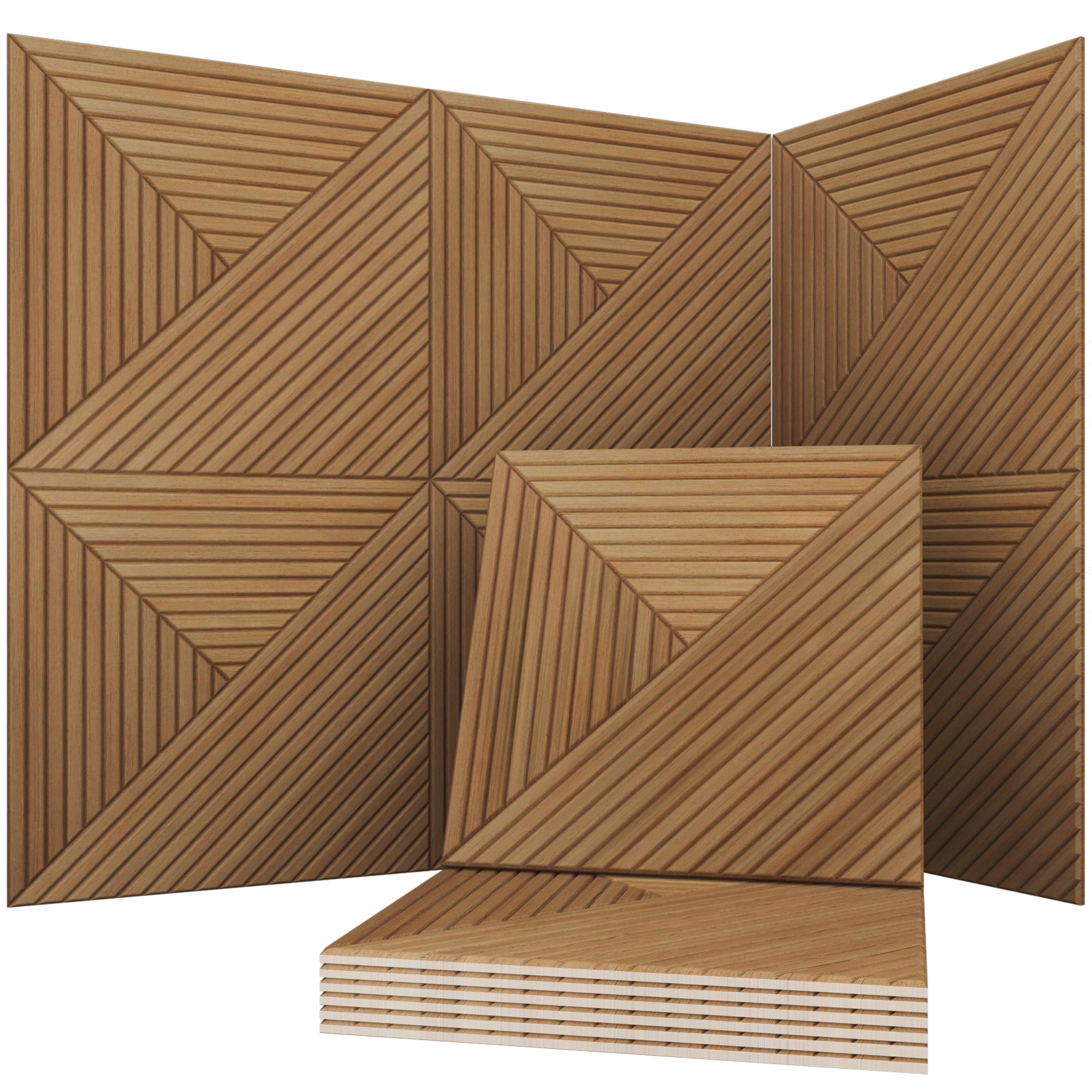 Soon Global Acoustical Wall Panels, 6-Piece 23.62 X 23.62 Inches Art Acoustic Panels, Decorative Acoustic Panels, Acoustic Wall 