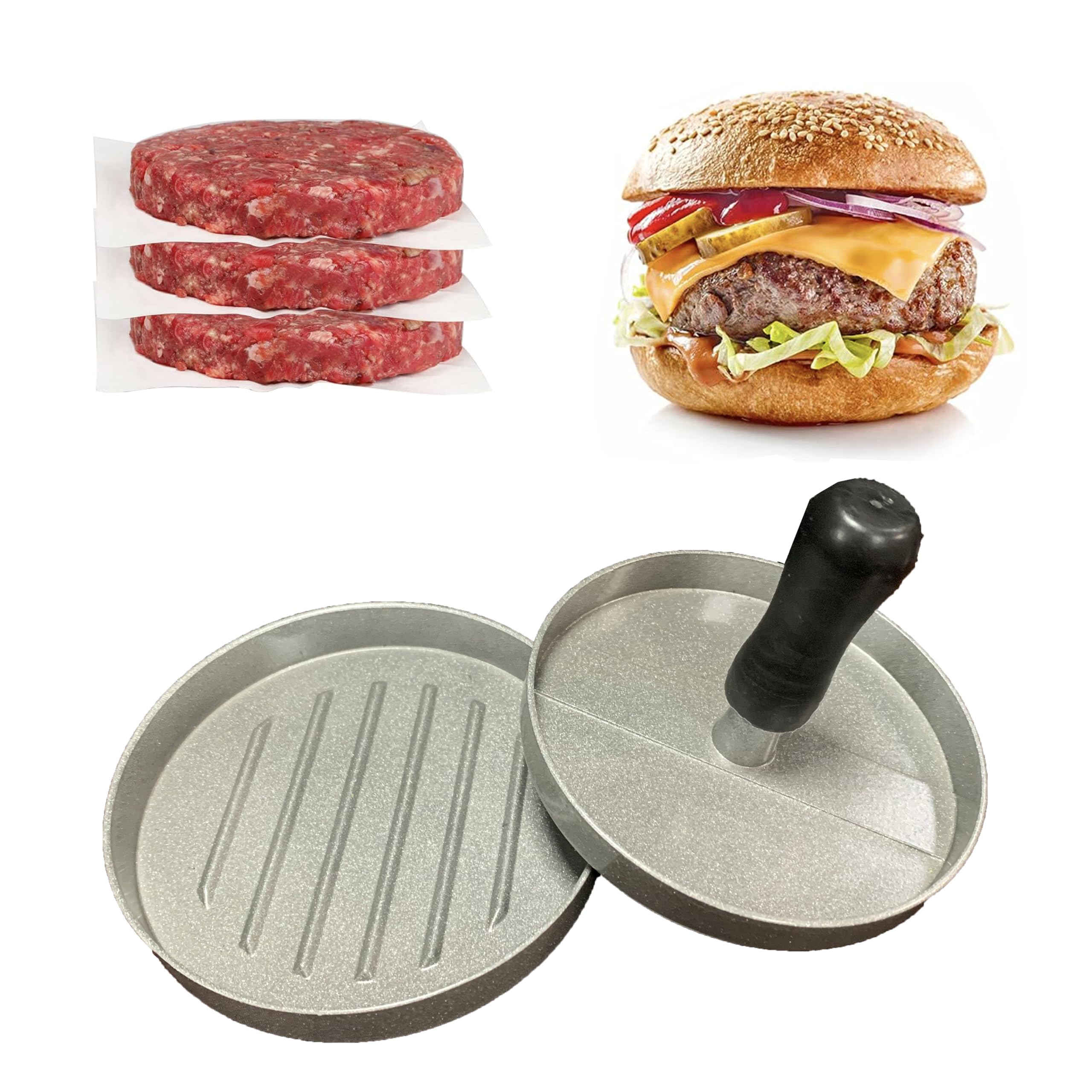 KEDMOT Burger Press, Non-Stick Burger Press Patty Maker for Making Patties for Making Patties Grilling and Cooking