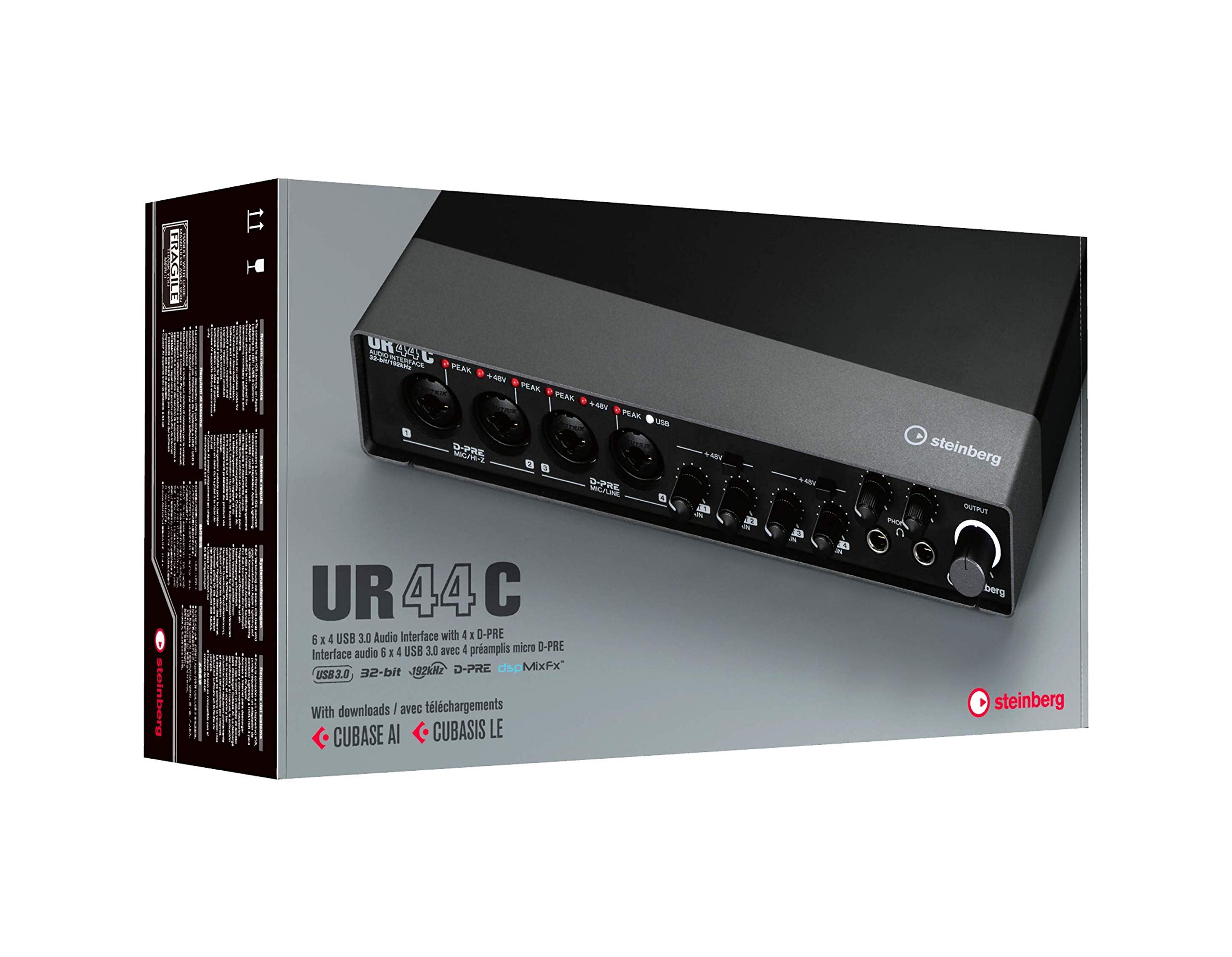 Steinberg Ur44C 6X4 Usb 3.0 Audio Interface With Cubase Ai And Cubasis Le