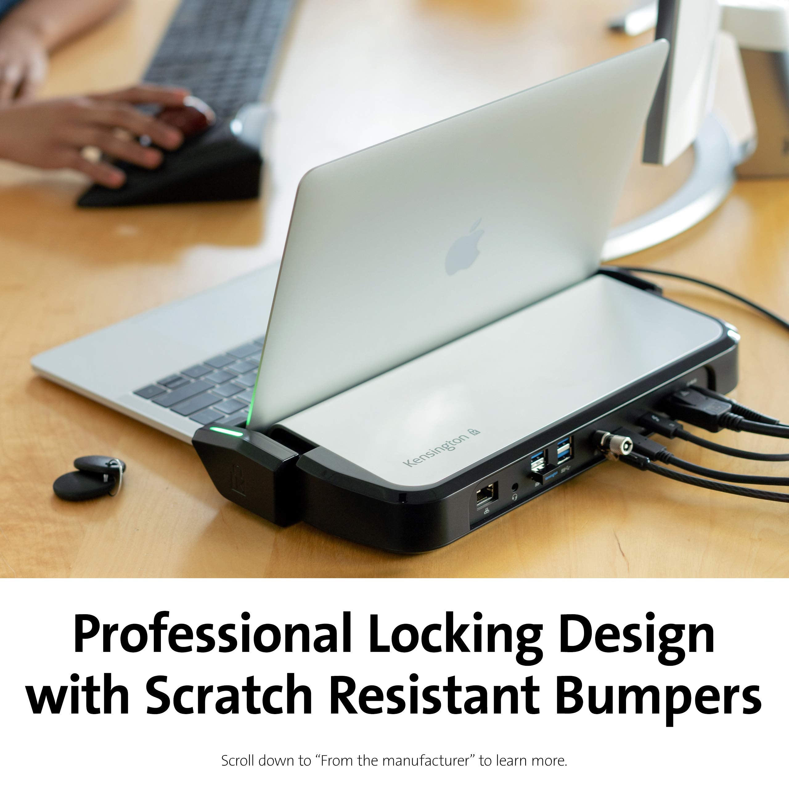 Kensington Ld5400T Thunderbolt 3 Universal Dual 4K Dock With K-Fob Smart Lock - 85W Pd (K33476Na)