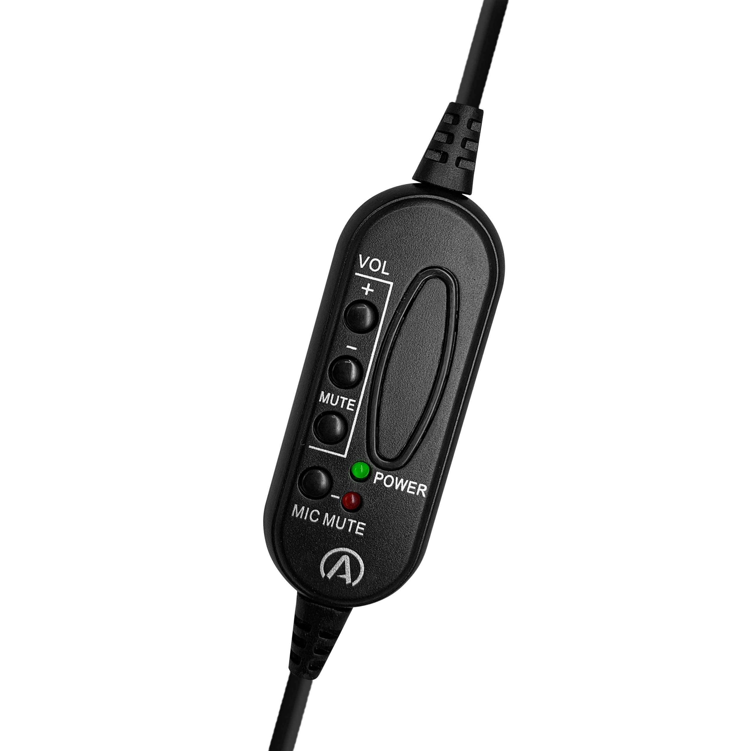 Andrea Communications Nc 255Vm Usb On Ear Stereo Usb Computer Headset With Noise Canceling Microphone, In Line Volume/Mute Contr