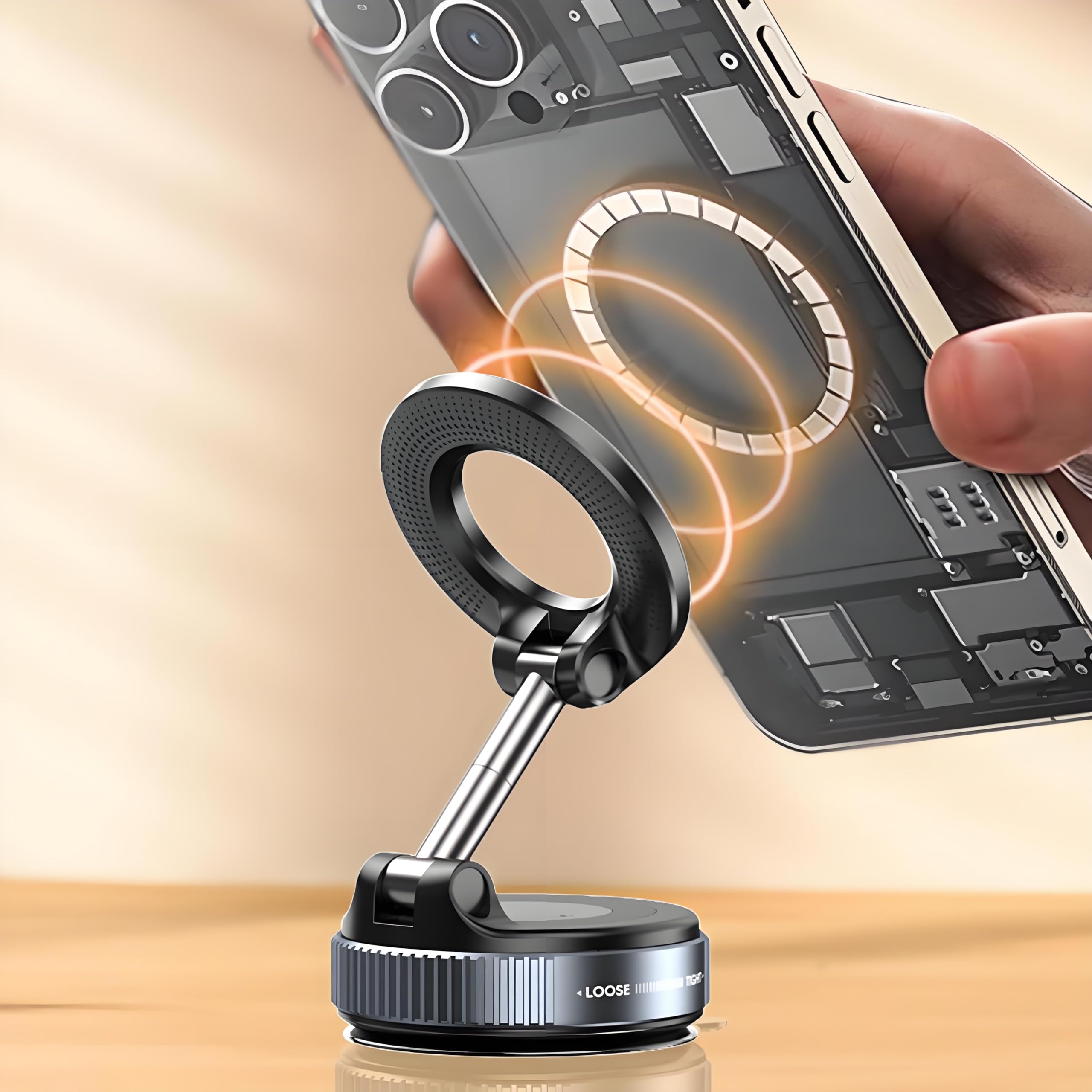 Magnetic Phone Holder For Car, Vacuum Suction Car Phone Holder, Phone Holders For Your Car, Car Magnetic Phone Mount Compatible