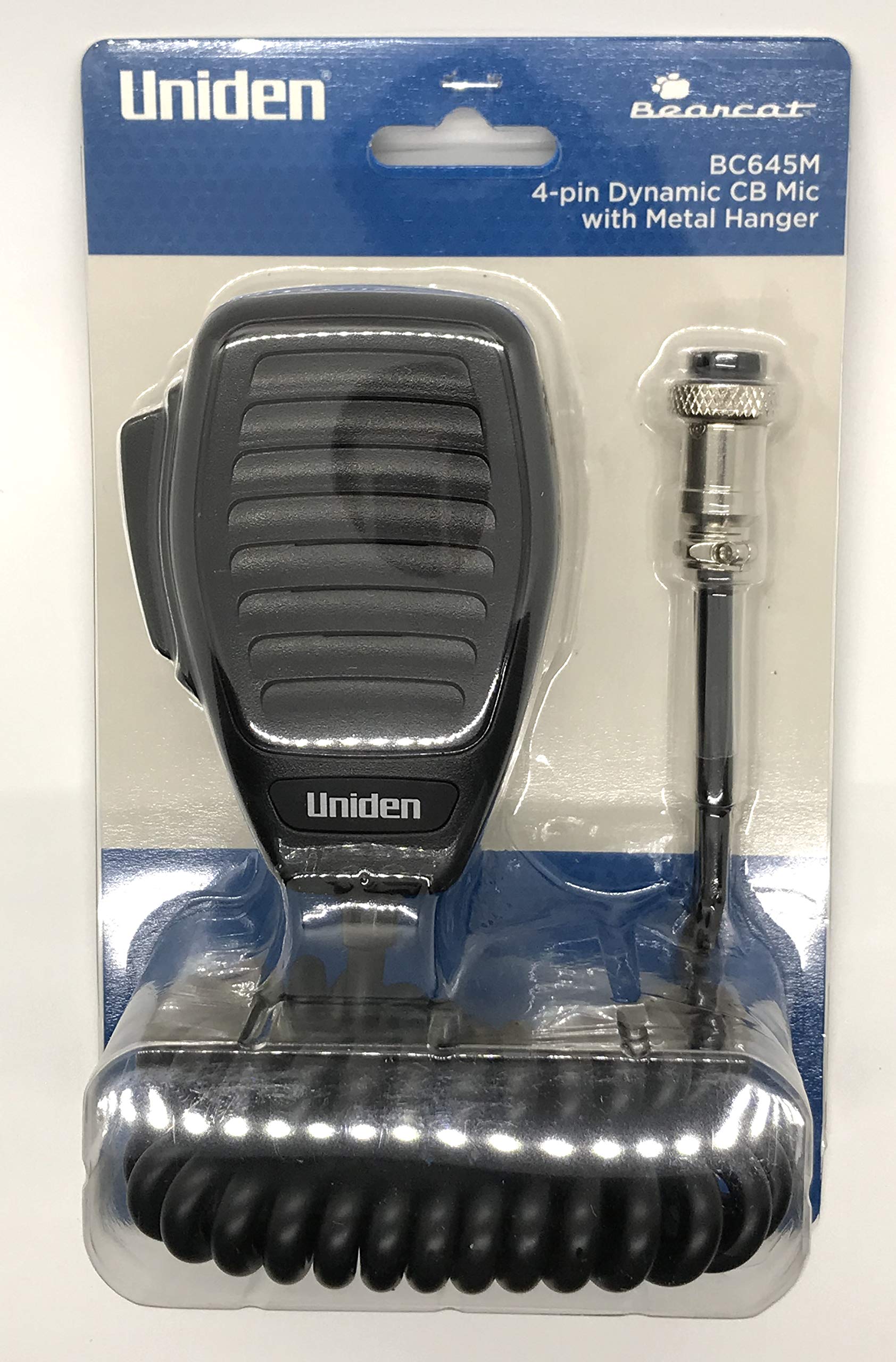Uniden Bc645M 4 Pin Dynamic Cb Mic, With Metal Hanger For Durabilty, Compatible With All Uniden Models Pc78 And Pc88 Series