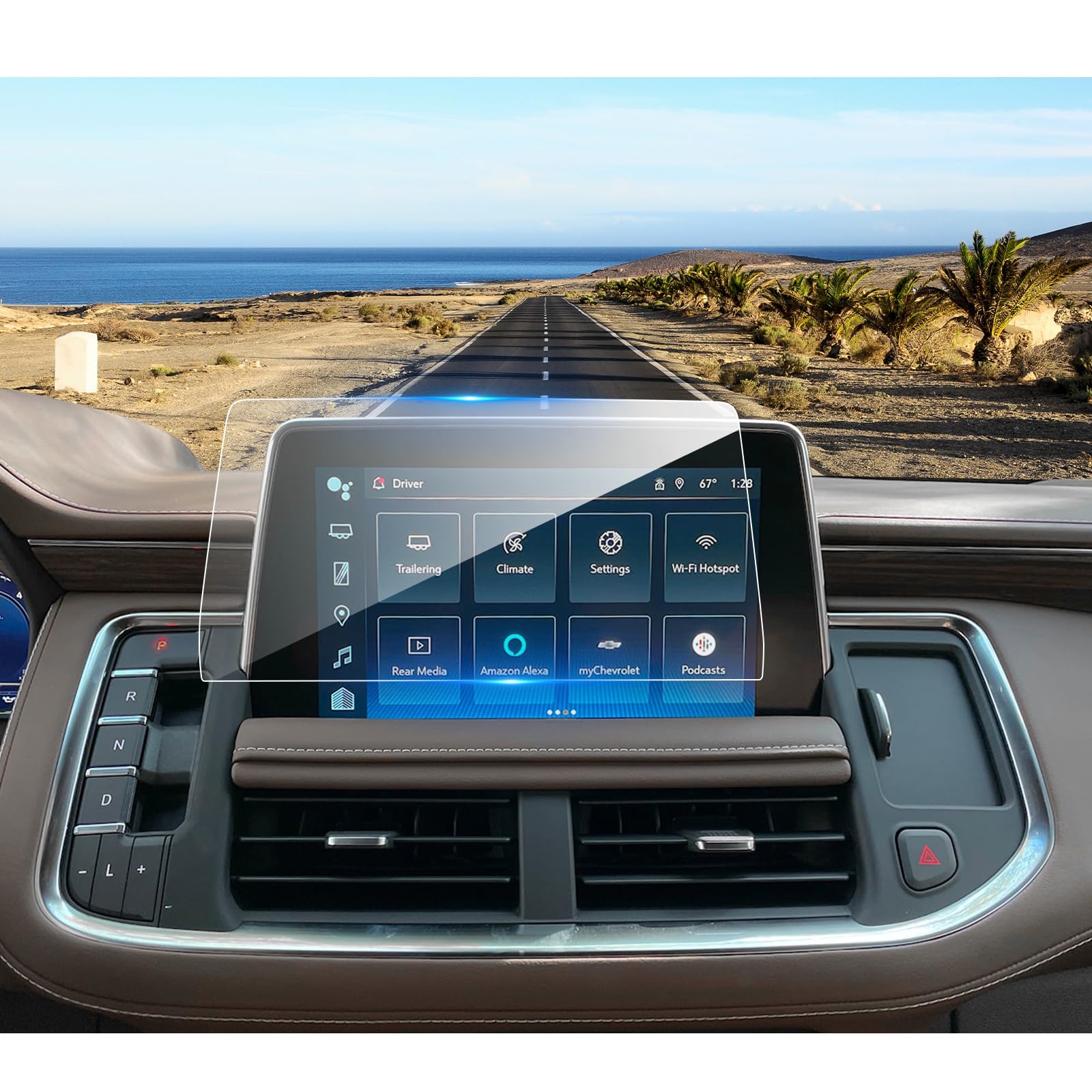 Coleya 2021 2022 2023 2024 Yukon Screen Protector For Gmc Yukon (Sle/Slt/At4) 10.2 Inch Touch Screen, 2023 Yukon Tempered Glass 