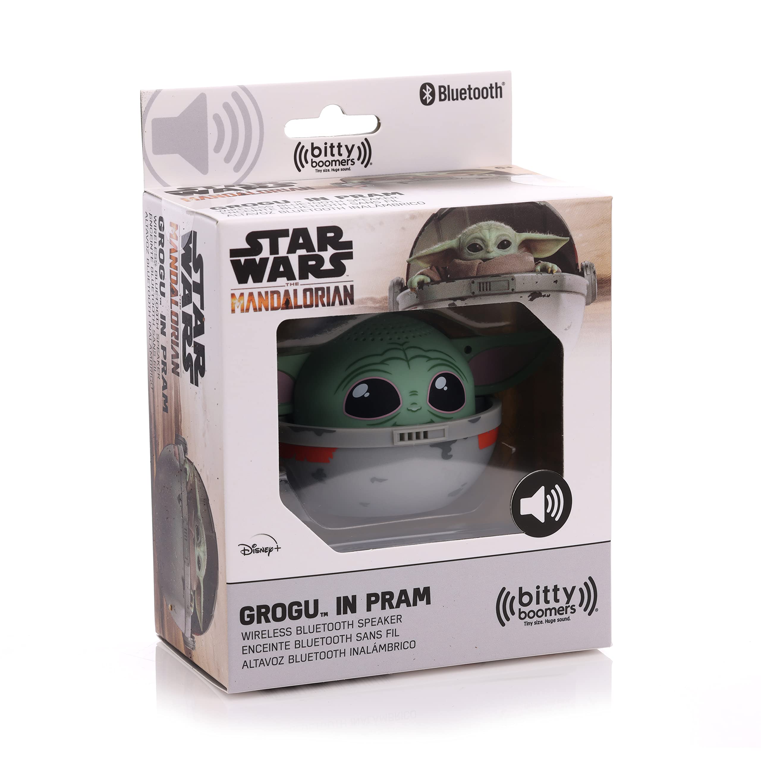 Bitty Boomers Star Wars: The Mandalorian   Grogu In Pram   Mini Bluetooth Speaker