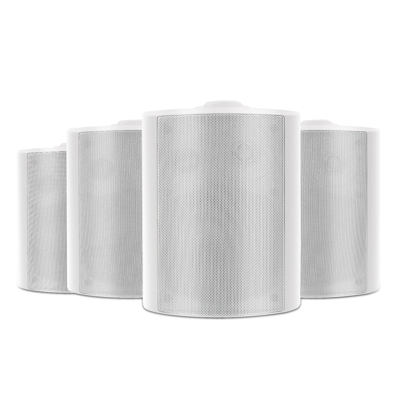 Herdio 5.25 Inch 600W Outdoor Bluetooth Speakers Waterproof Wired Wall Mount Weatherproof Loudspeaker System For Indoor  Outdoor