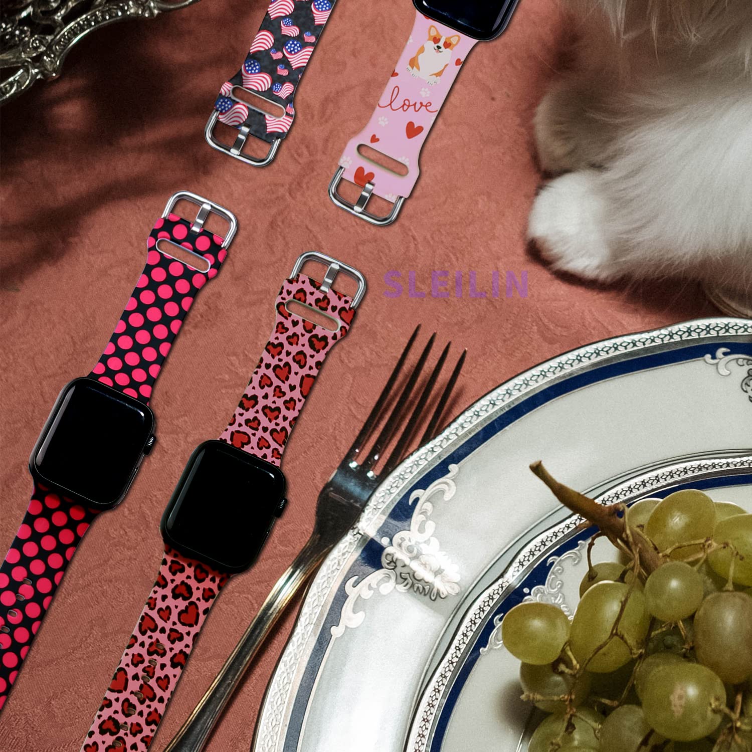 Easter Egg Watch Band Compatible With 44Mm Apple Watch Bands For Women 42Mm 45Mm Soft Silicone Wristbands Replacement Strap With